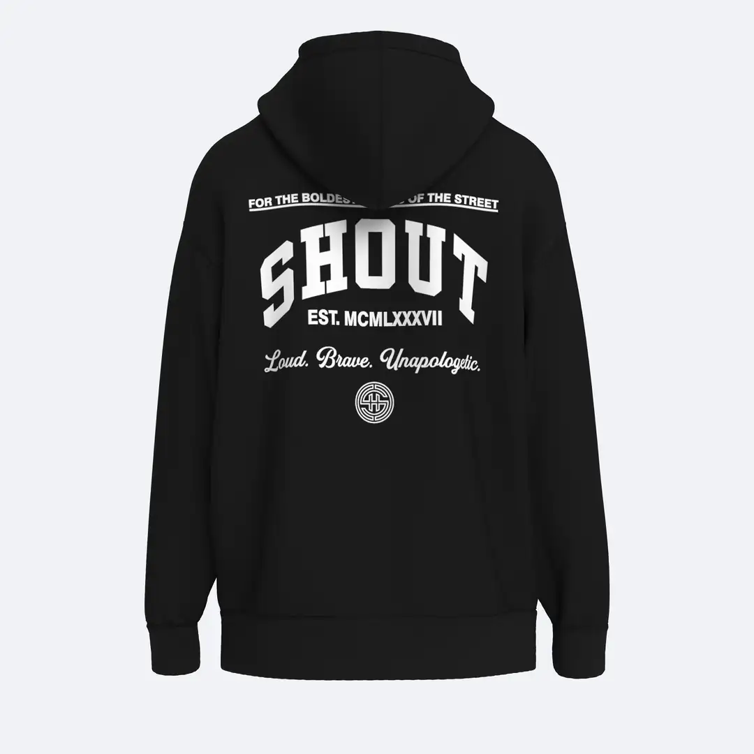 Shout Oversize Bold Voices Unisex Hoodie
