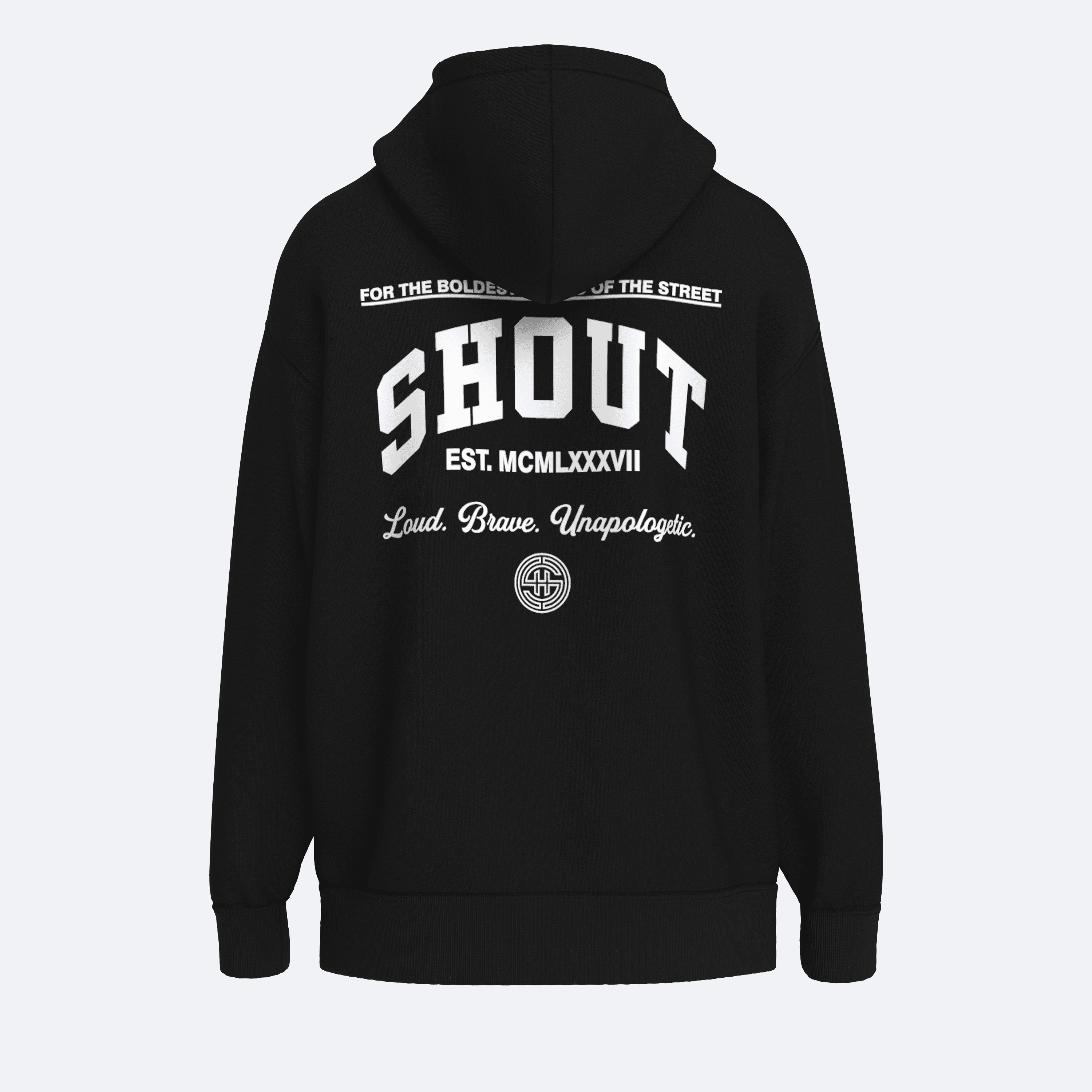 Shout Oversize Bold Voices Unisex Hoodie
