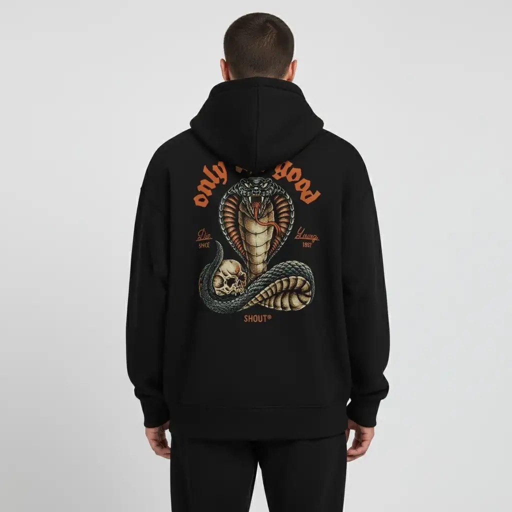Shout Only the Good Cobra Oversize Unisex Hoodie