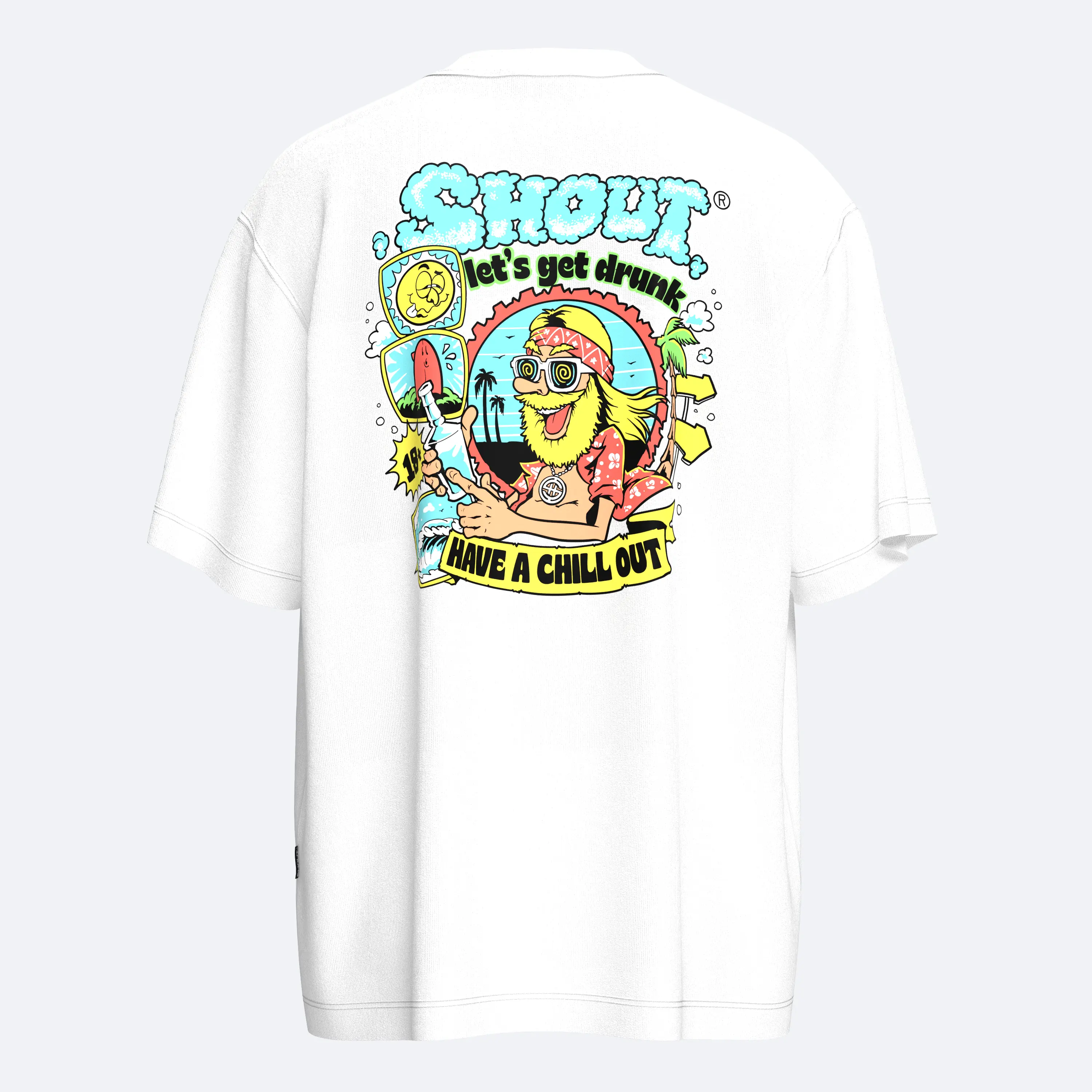 Shout Oversize Chill Out Paradise Unisex T-Shirt