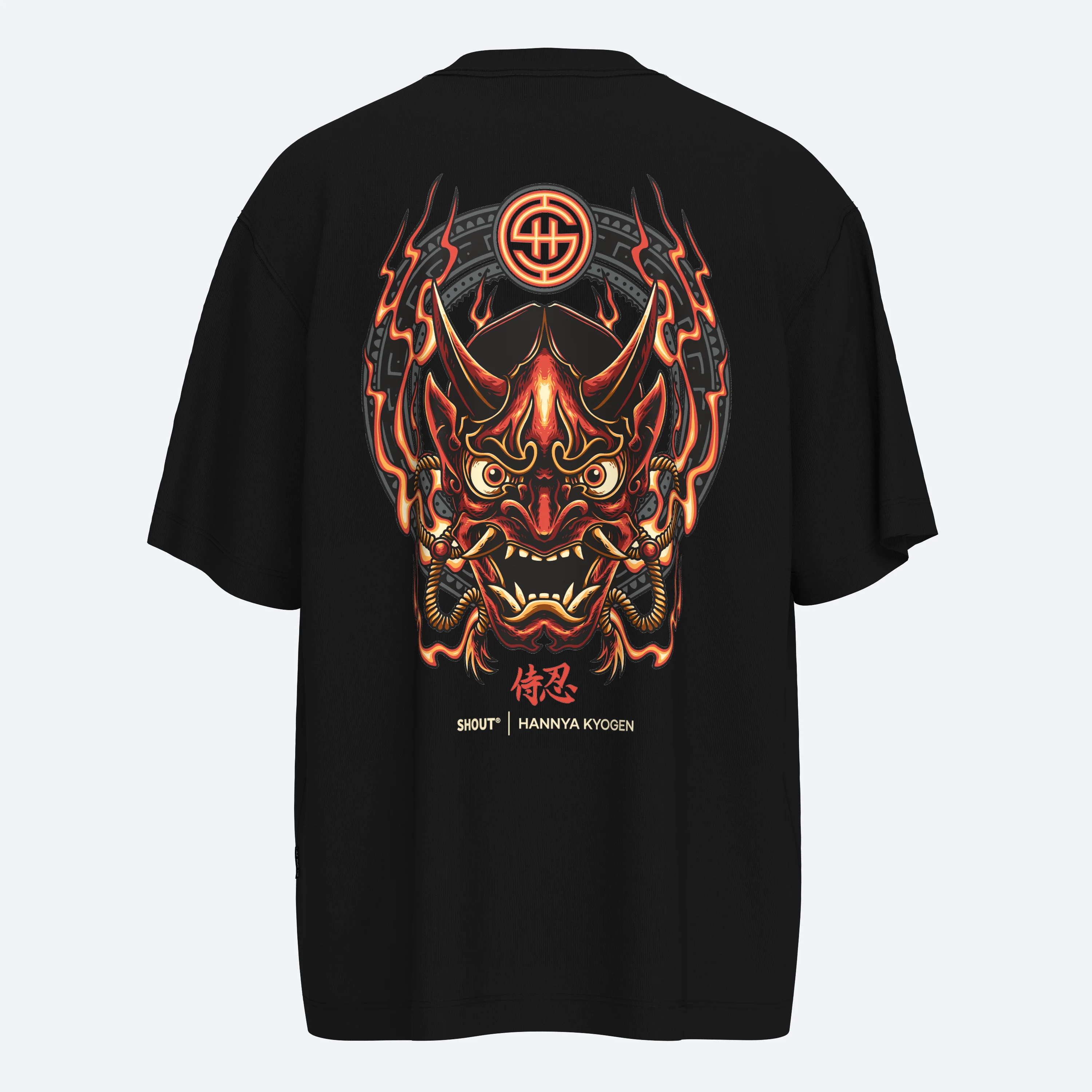 Shout Oversize Hannya Kyogen Oldschool Unisex T-Shirt