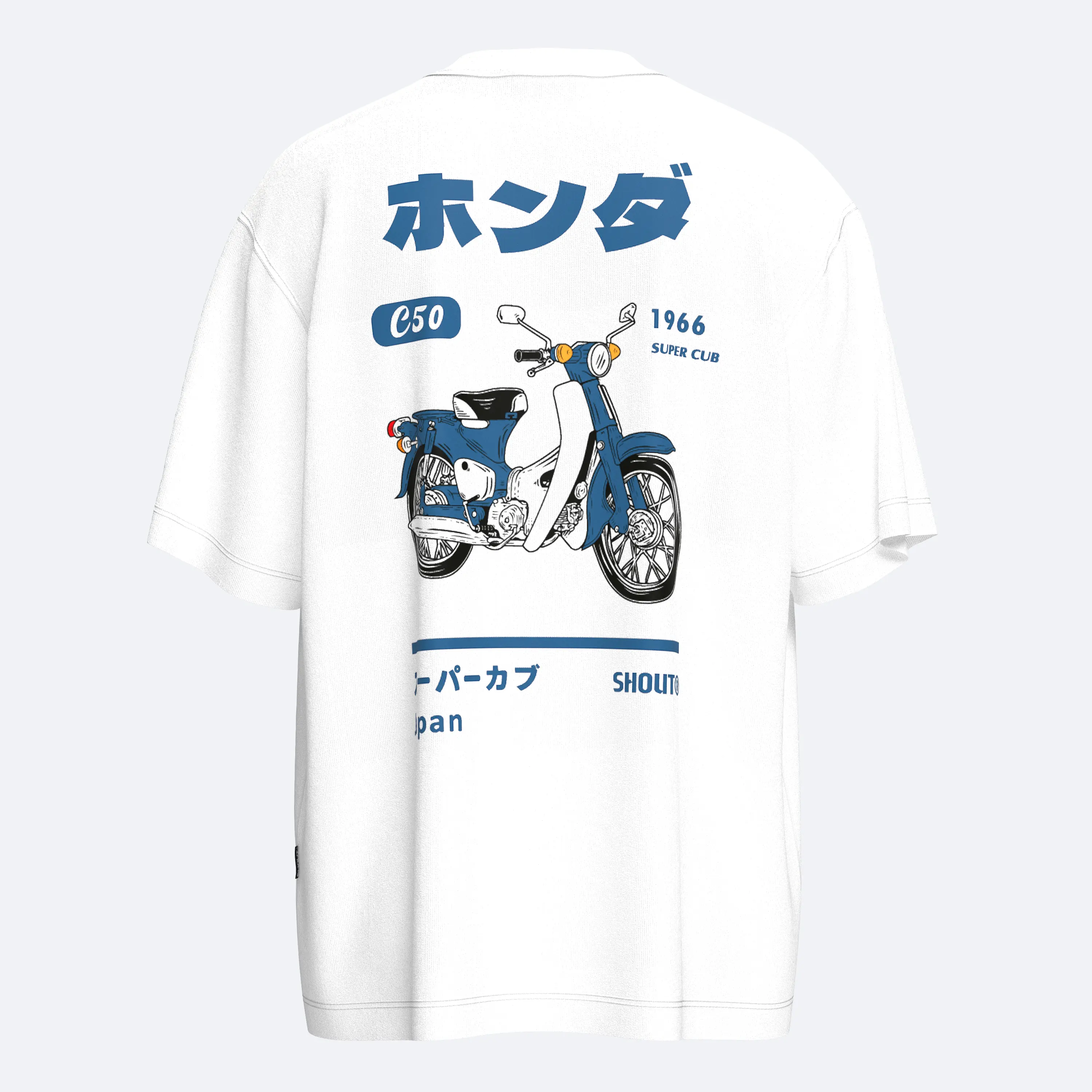 Shout Vintage Oversize Honda C50 Super Cub Unisex T-Shirt