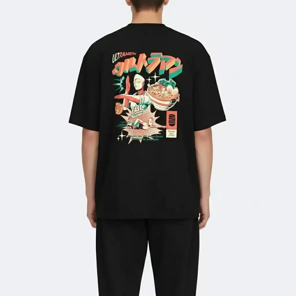 Shout Oversize Ultramen Ramen Rush Unisex T-Shirt