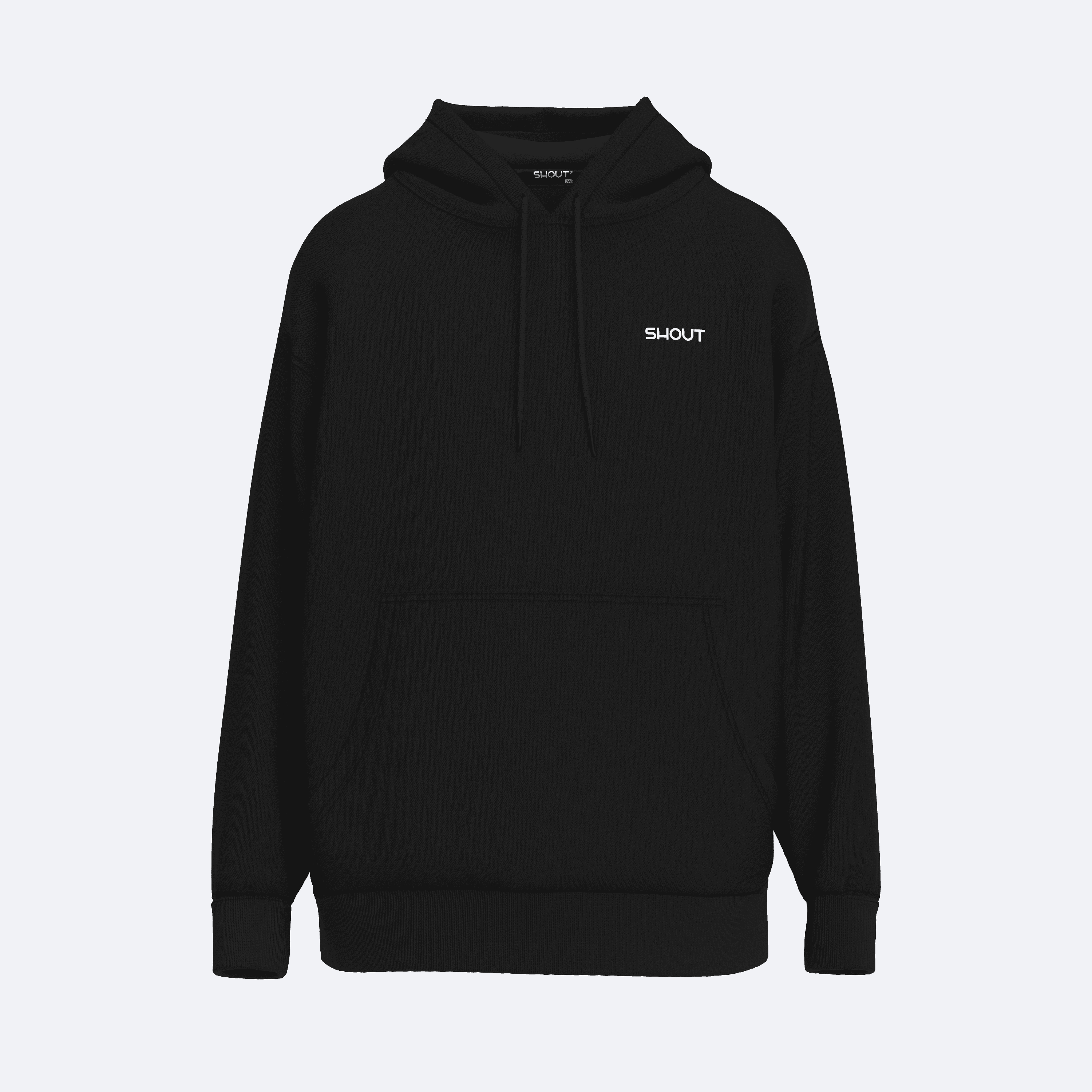 Shout Oversize Samurai Silhouette Unisex Hoodie