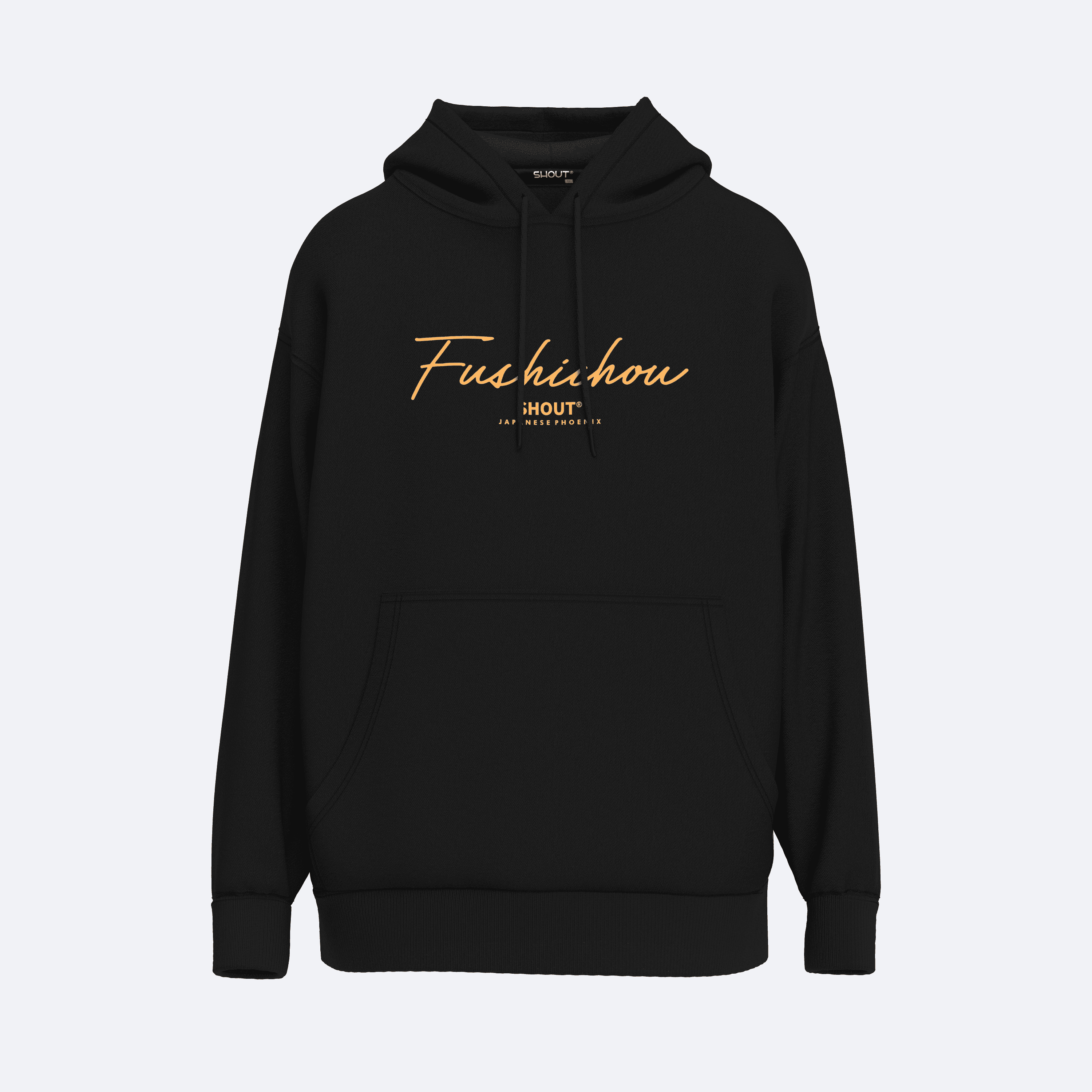 Shout Oversize Japanese Phoenix Oldschool Unisex Hoodie