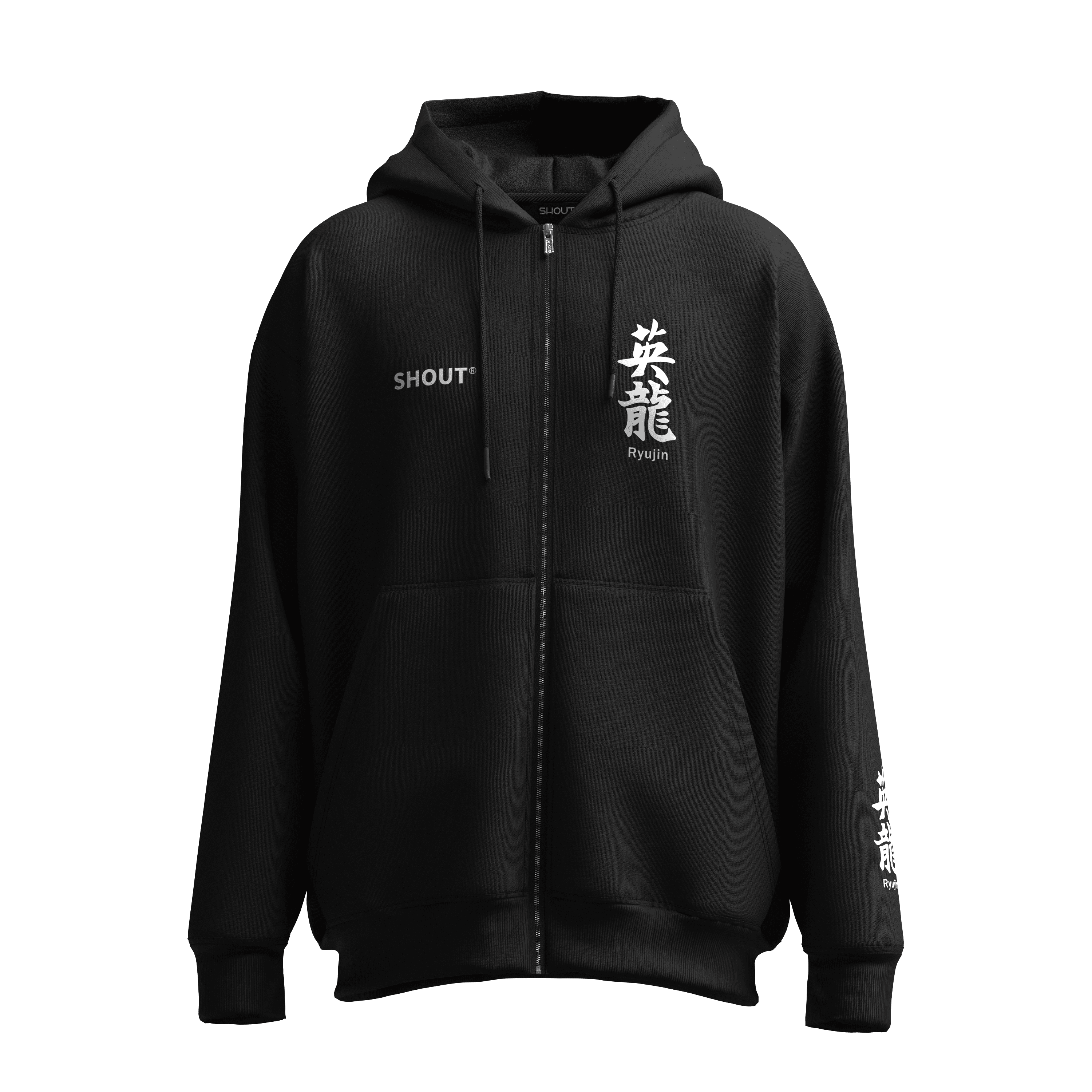 Shout Oversize The Legend Of Ryujin Unisex Zip Up Hoodie