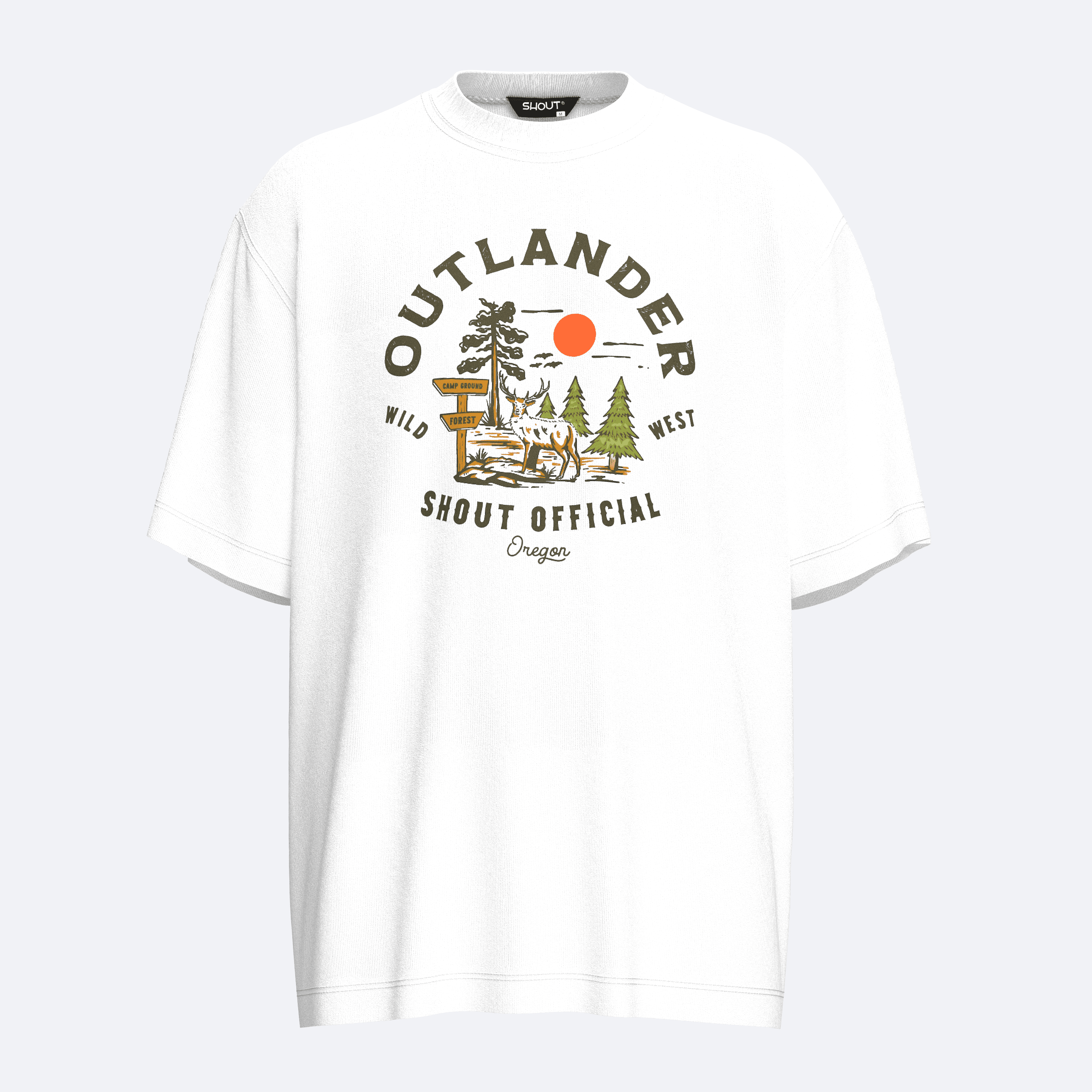 Oversize Shout Outlander Unisex T-Shirt