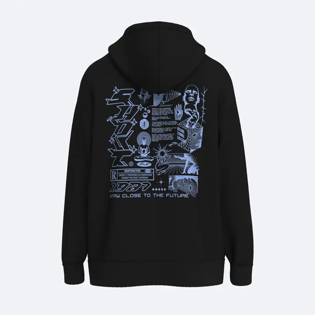 Stay Close To The Future Zip Hoodie SHOUT streetwear ürün görseli
