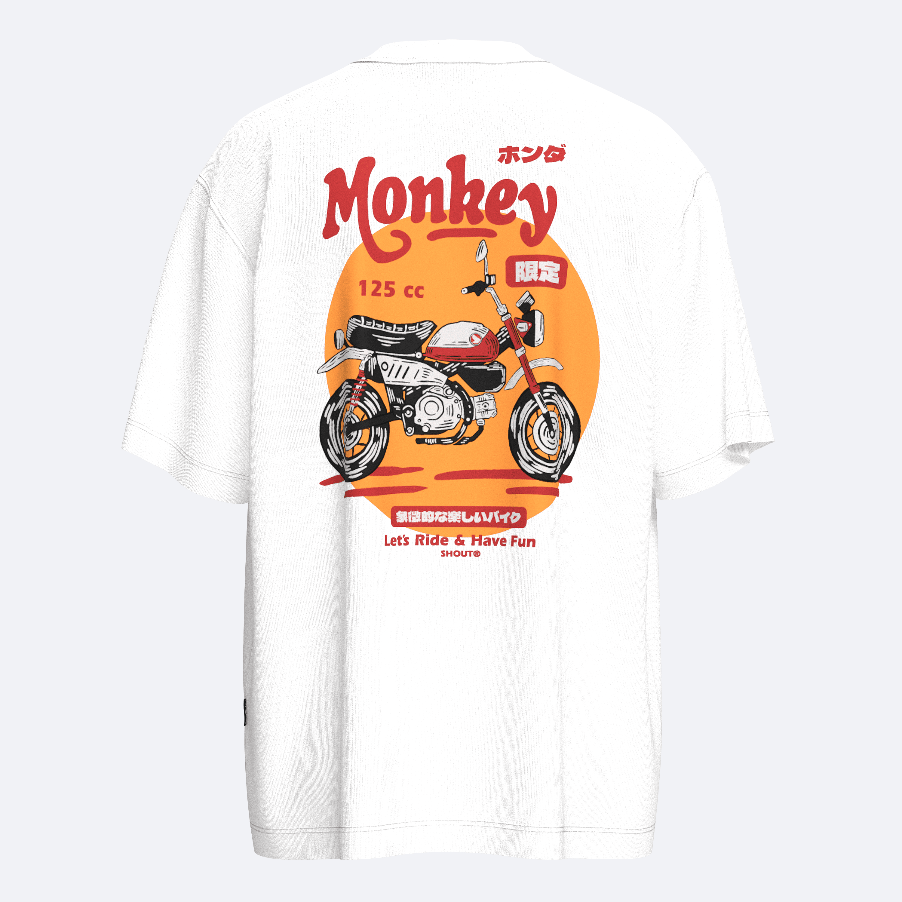 Shout Monkey 125cc Oversize Unisex T-Shirt