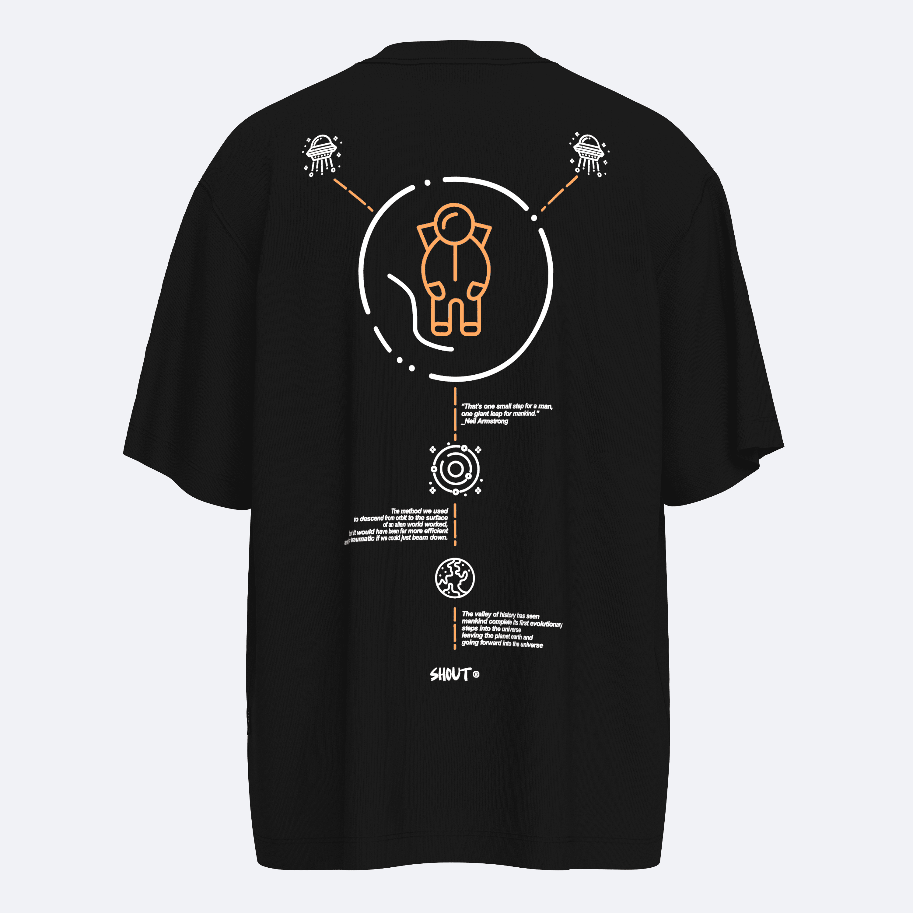 Shout Oversize Astronaut Unisex T-Shirt