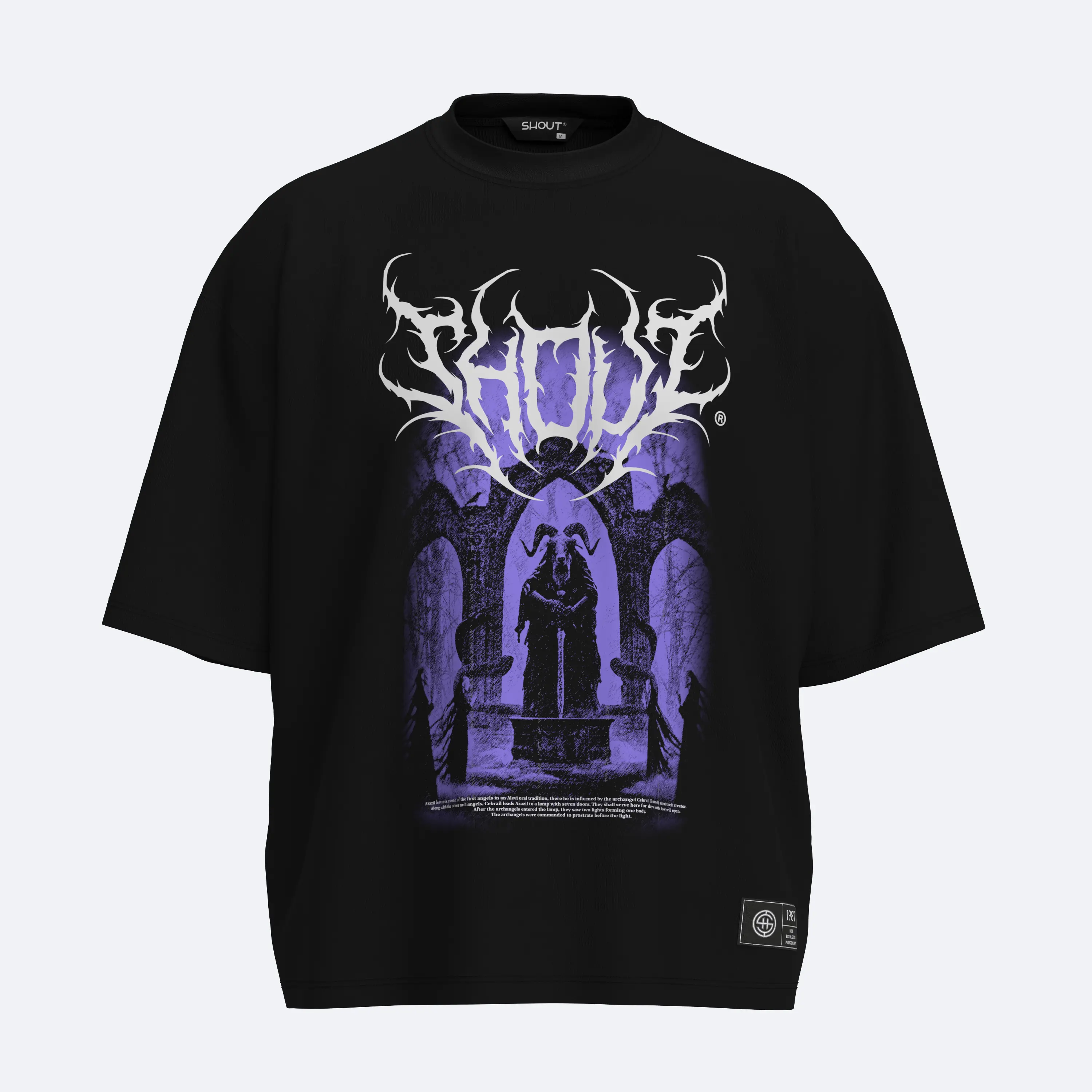 Oversize Shout Azazil V2 Boxy Fit T-Shirt