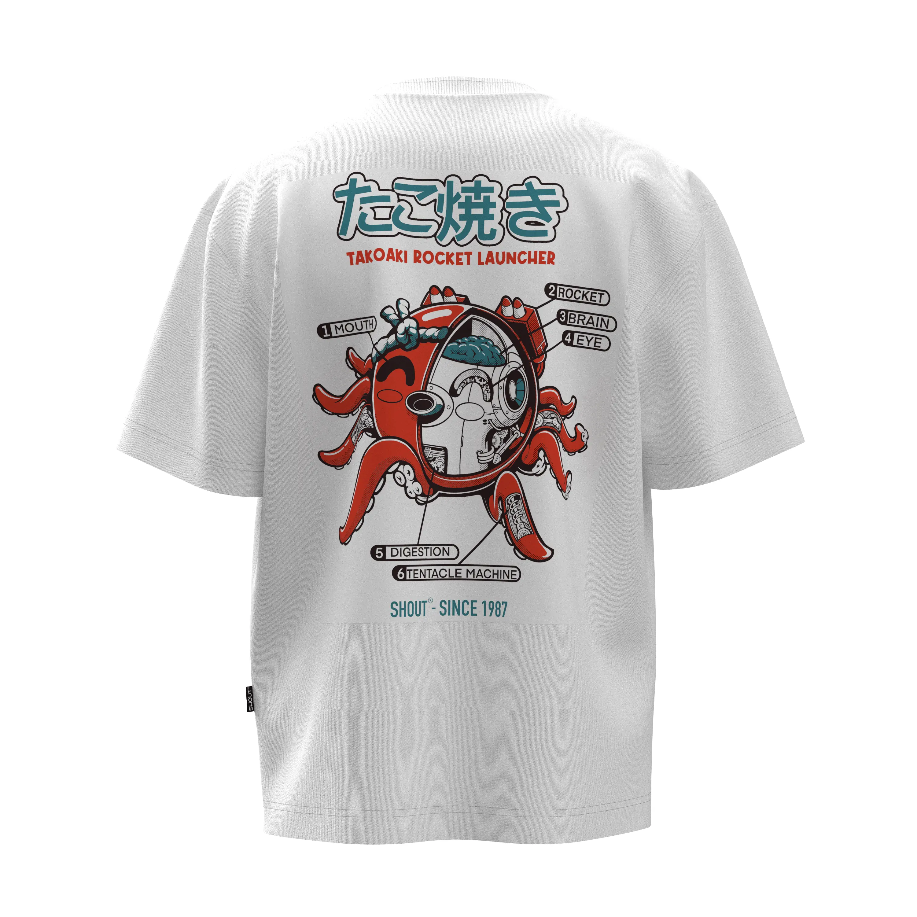 Oversize Shout Takoaki Rocket Launcher Unisex T-Shirt