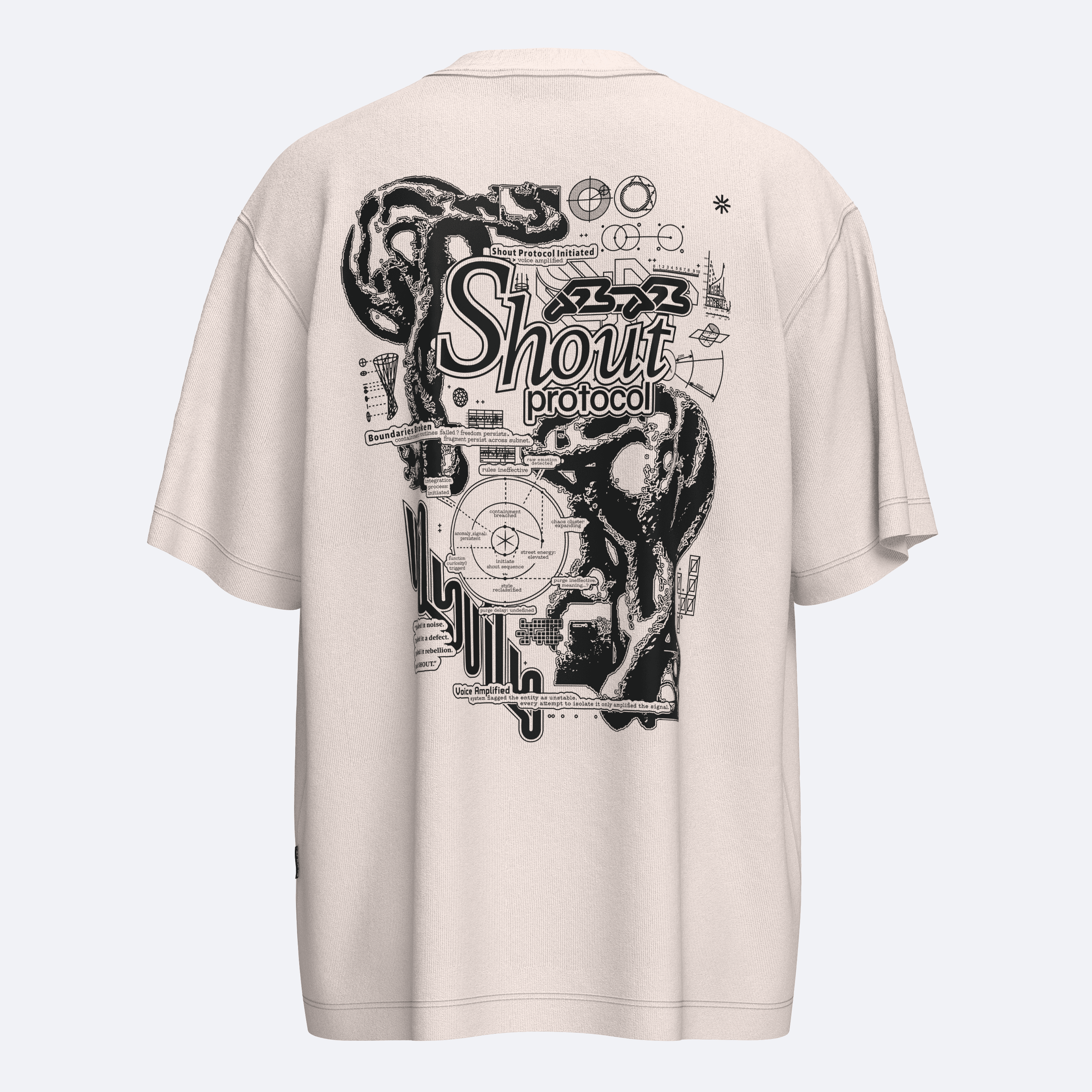 Shout Oversize Protocol Initiated Unisex T-Shirt