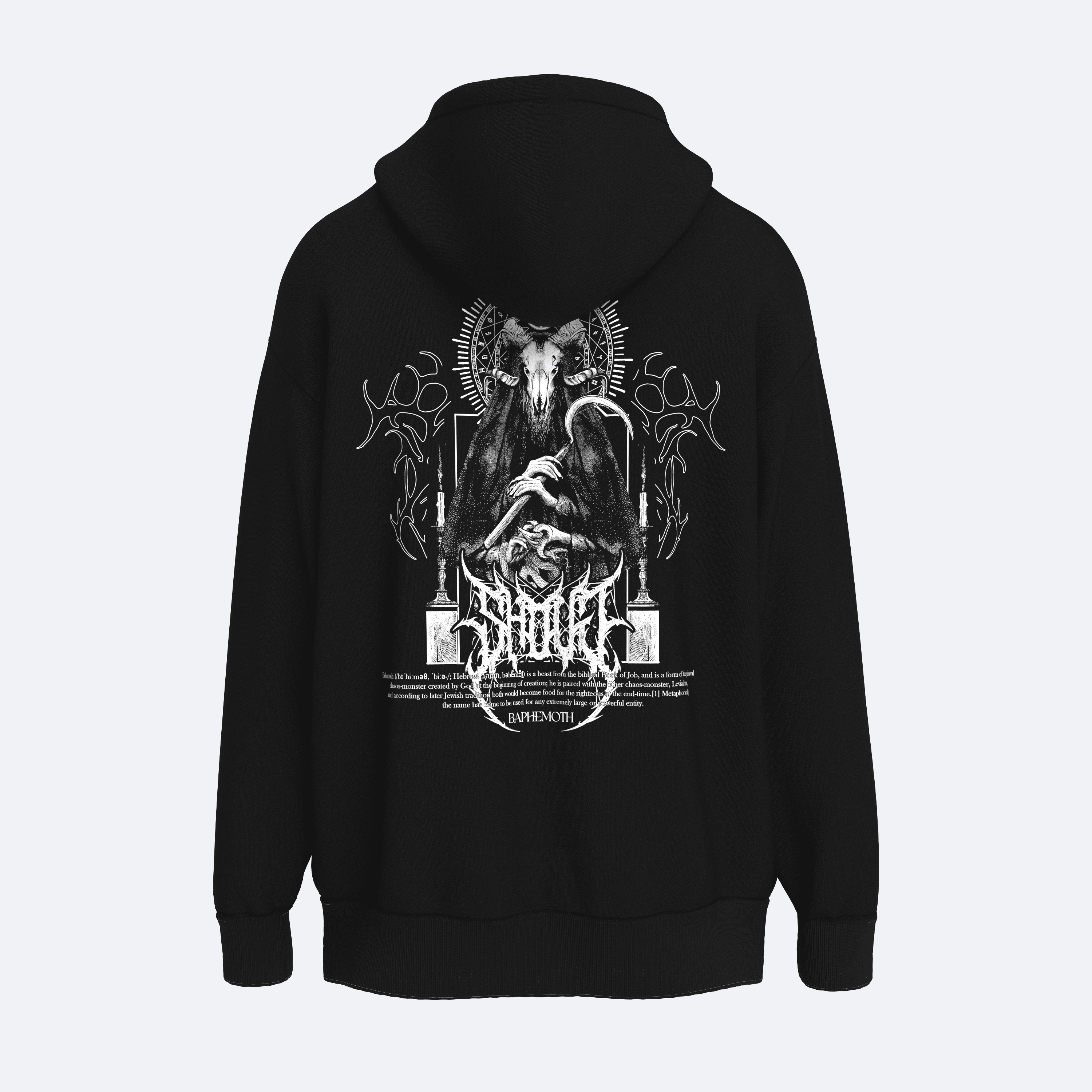 Shout Oversize Baphemoth Unisex Zip Up Hoodie