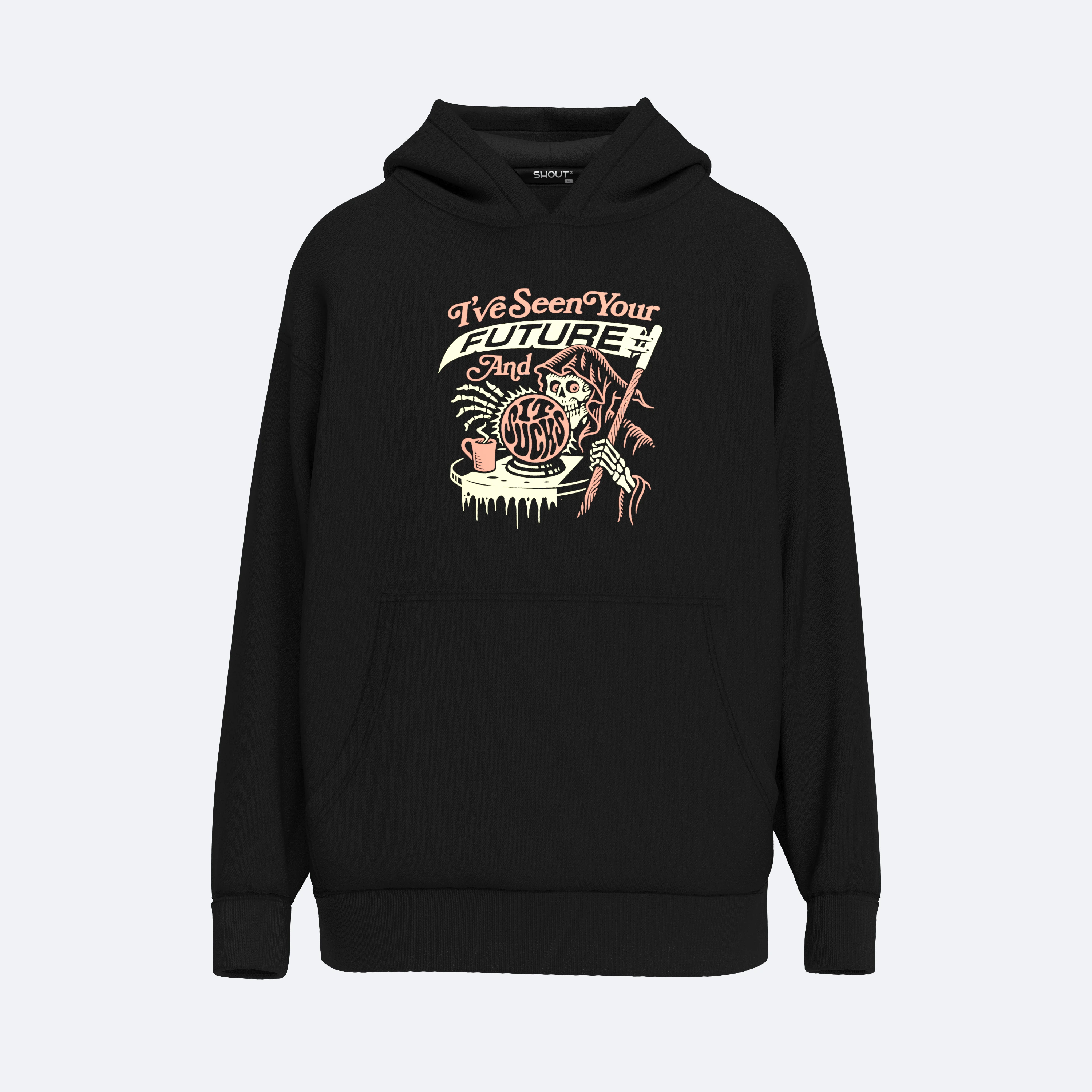 Shout Grim Reaper Future Vision Unisex Oversize Hoodie