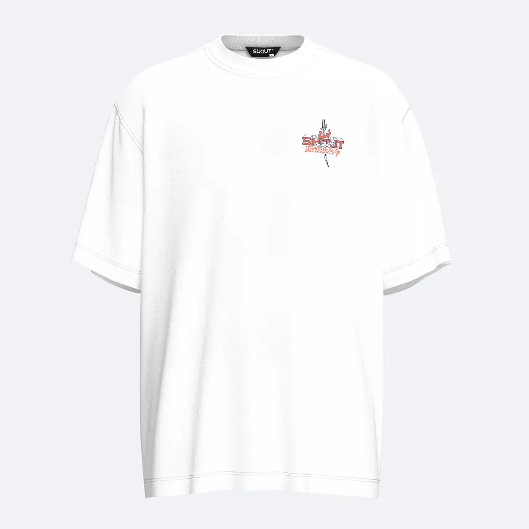 SASUKEN　 Shout Oversize Musashi vs Sasuke Unisex T-Shirt