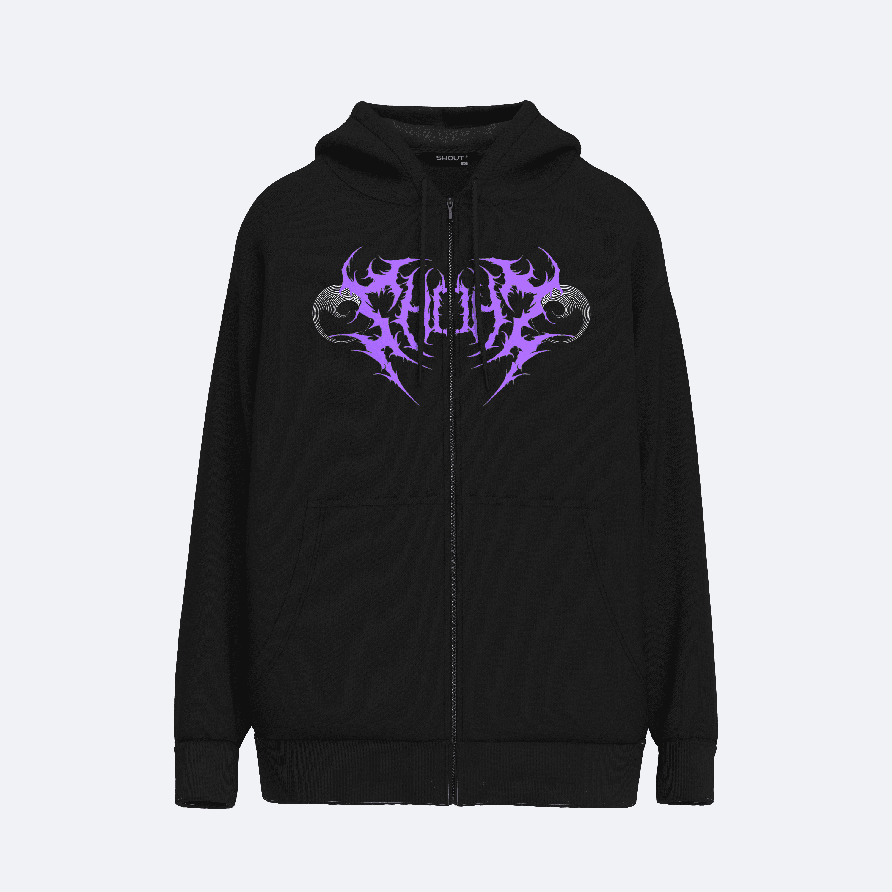 Oversize Shout Limited Edition Caim Unisex Zip Up Hoodie