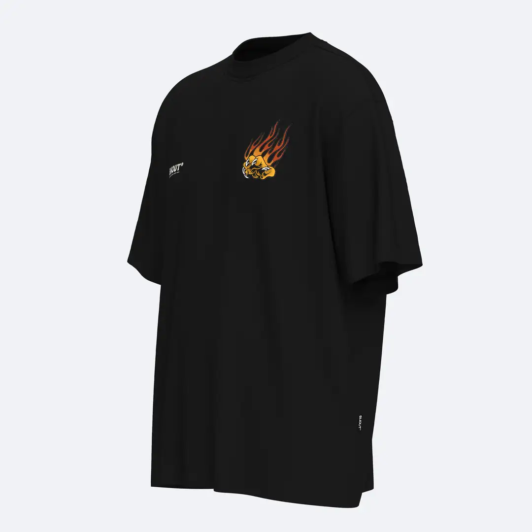 Oversize Shout Limited Edition Tiger Vs Snake Unisex T-Shirt