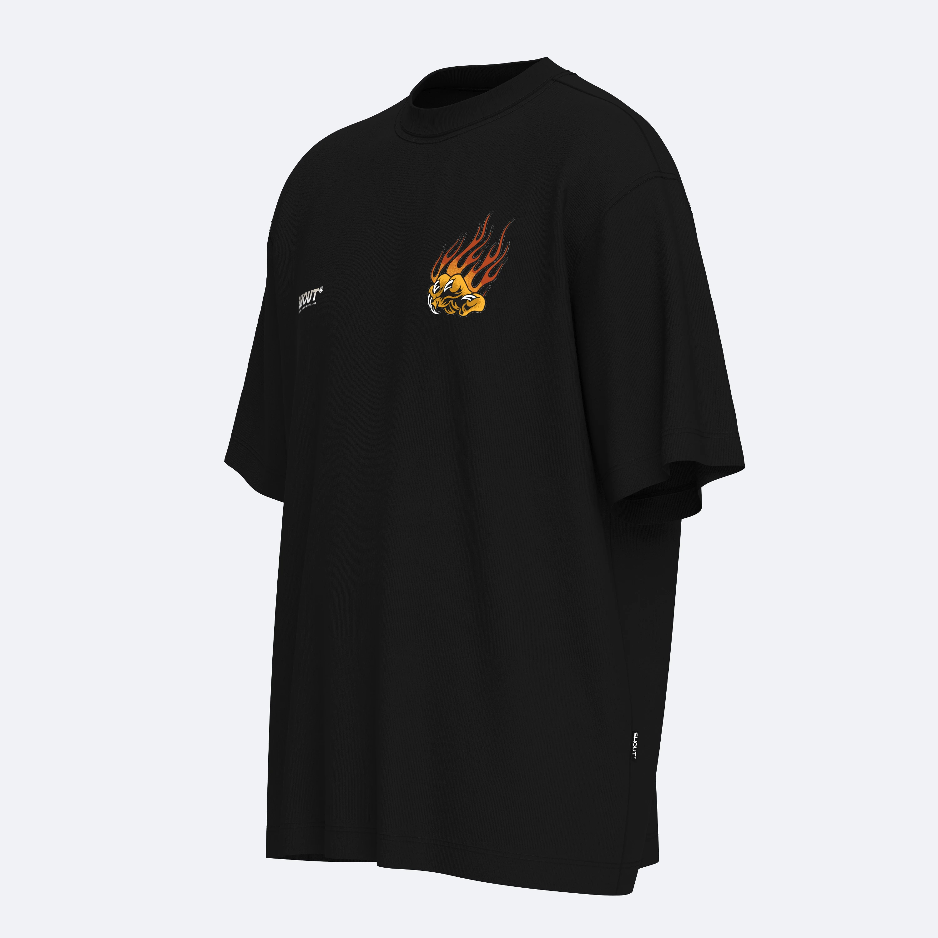 Oversize Shout Limited Edition Tiger Vs Snake Unisex T-Shirt