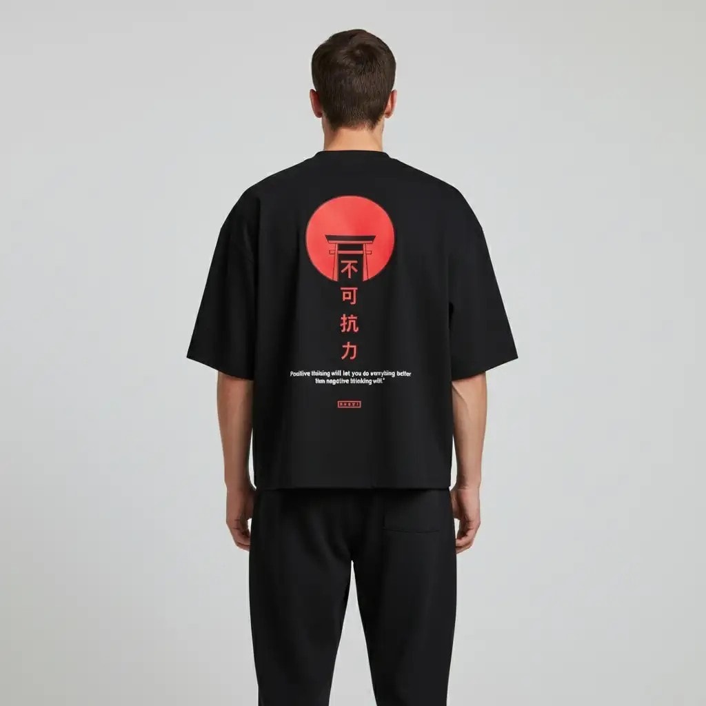 Shout Boxy Fit Oversize Positive Torii Unisex T-Shirt