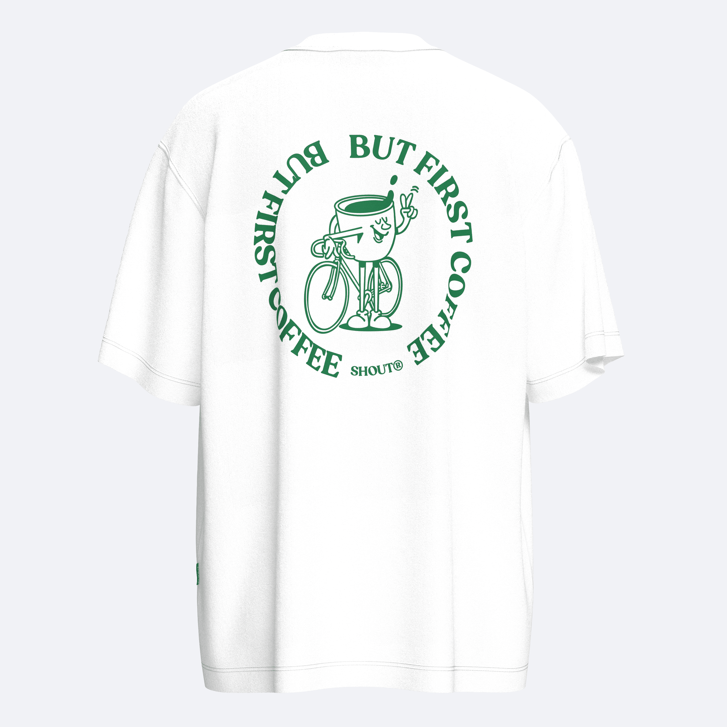 Shout Oversize But First Coffee Unisex T-Shirt
