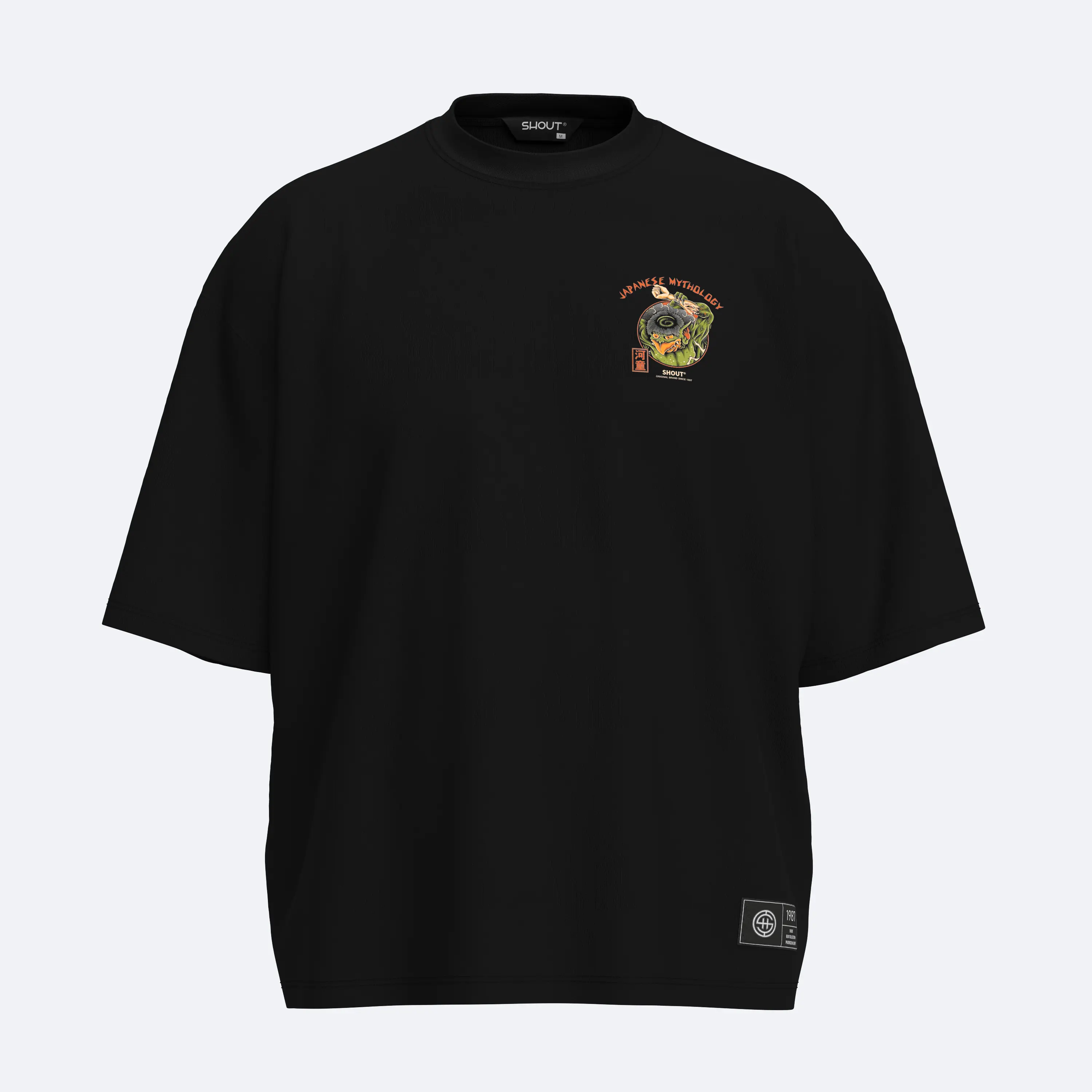 Shout Oversize Kappa Japanese Mythology Boxy Fit Unisex T-Shirt
