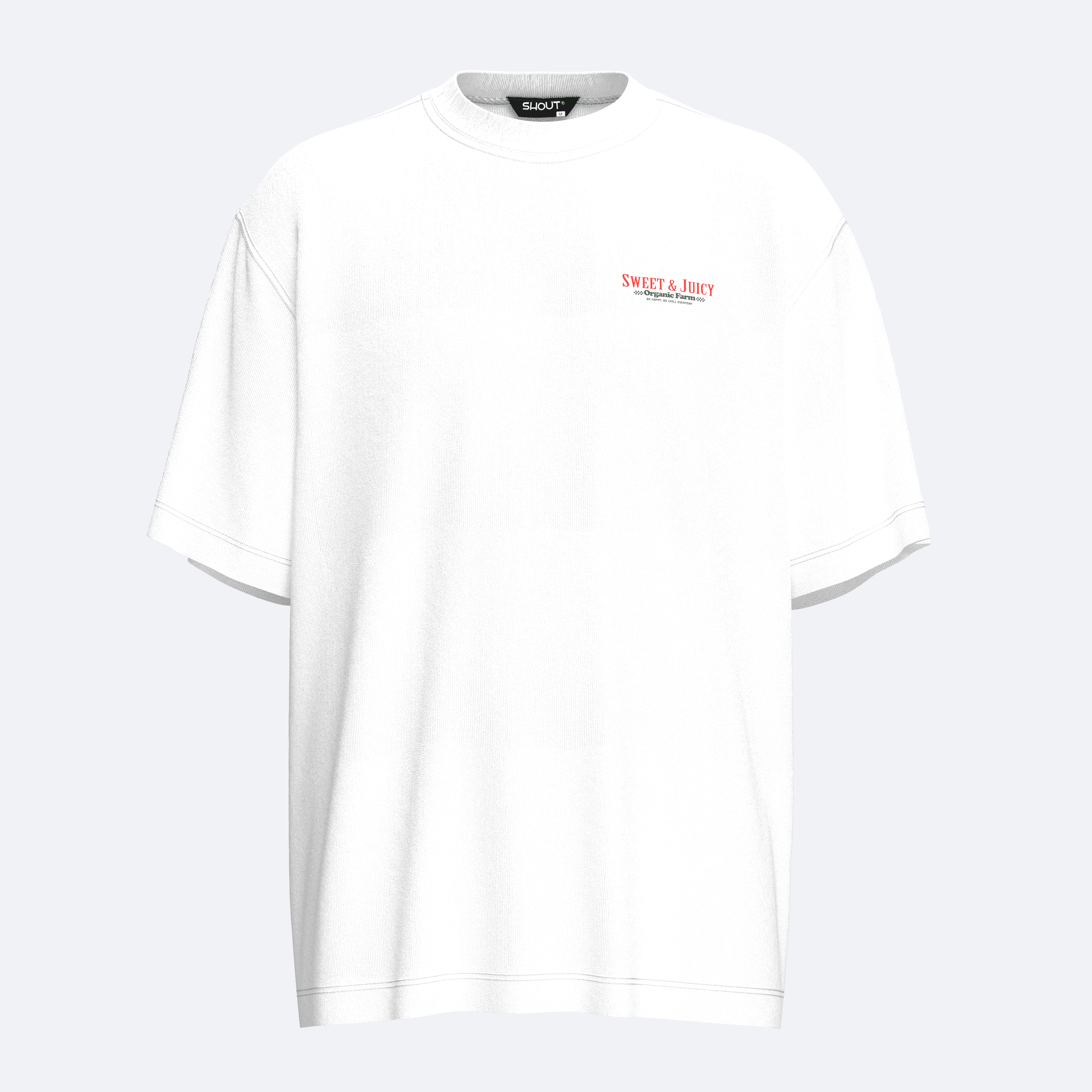  Shout Oversize Apple Organic Unisex T-Shirt