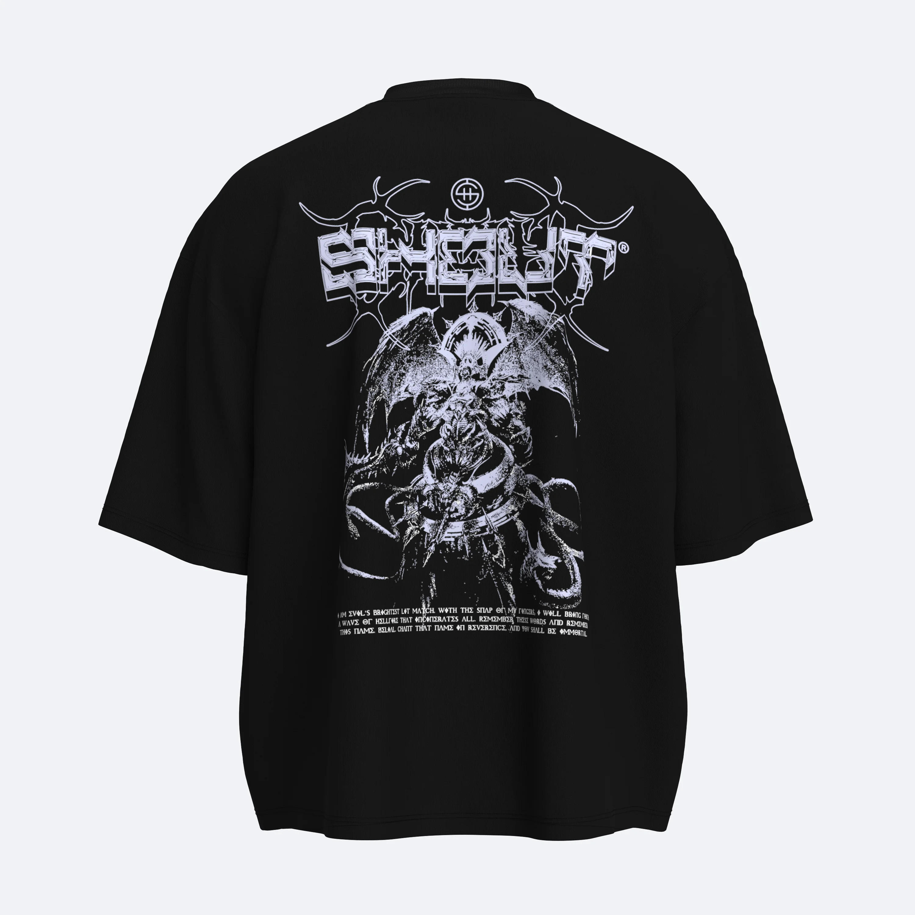 Shout Belial Boxy Fit Oversize Unisex Tişört