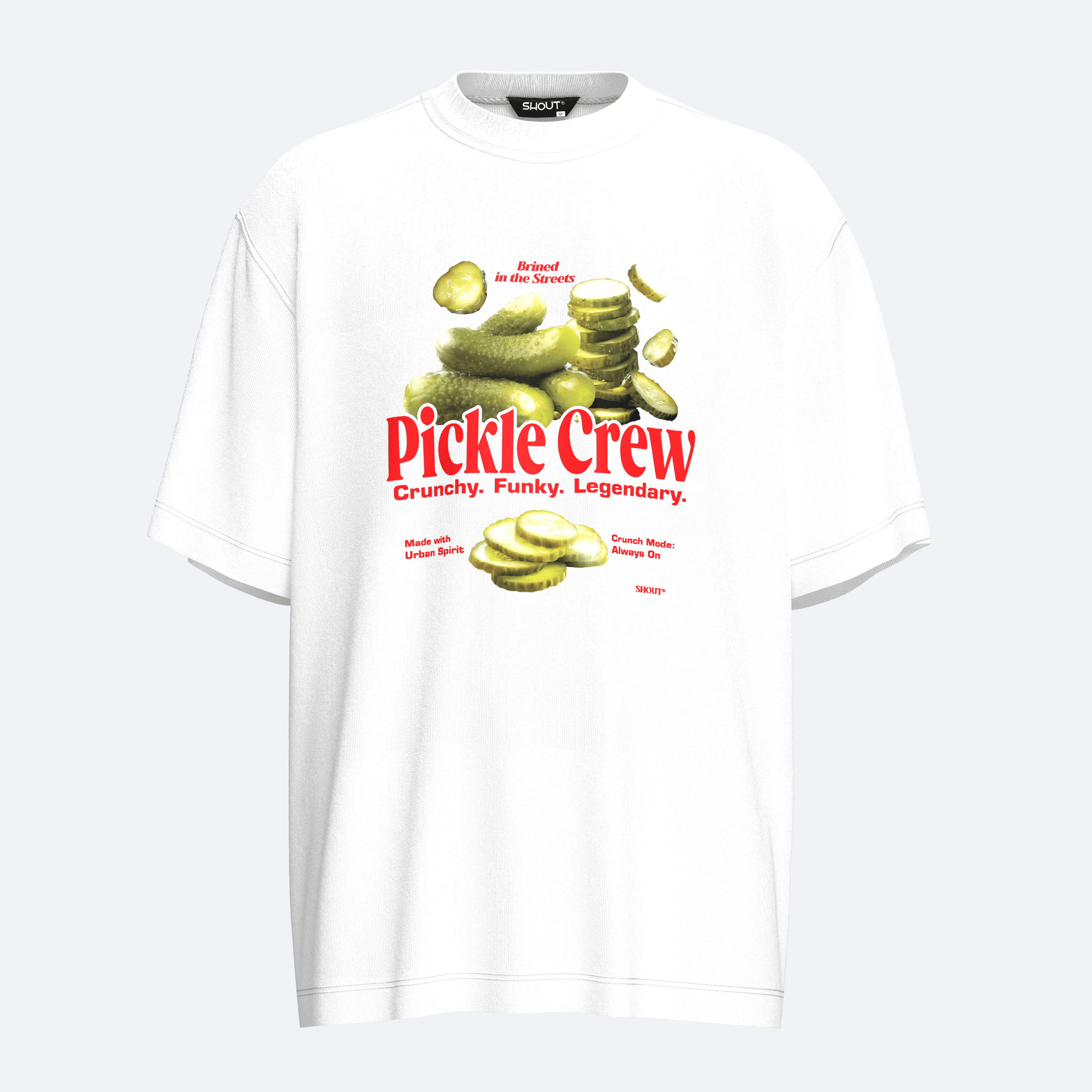 Shout Oversize Pickle Crew Unisex T-Shirt