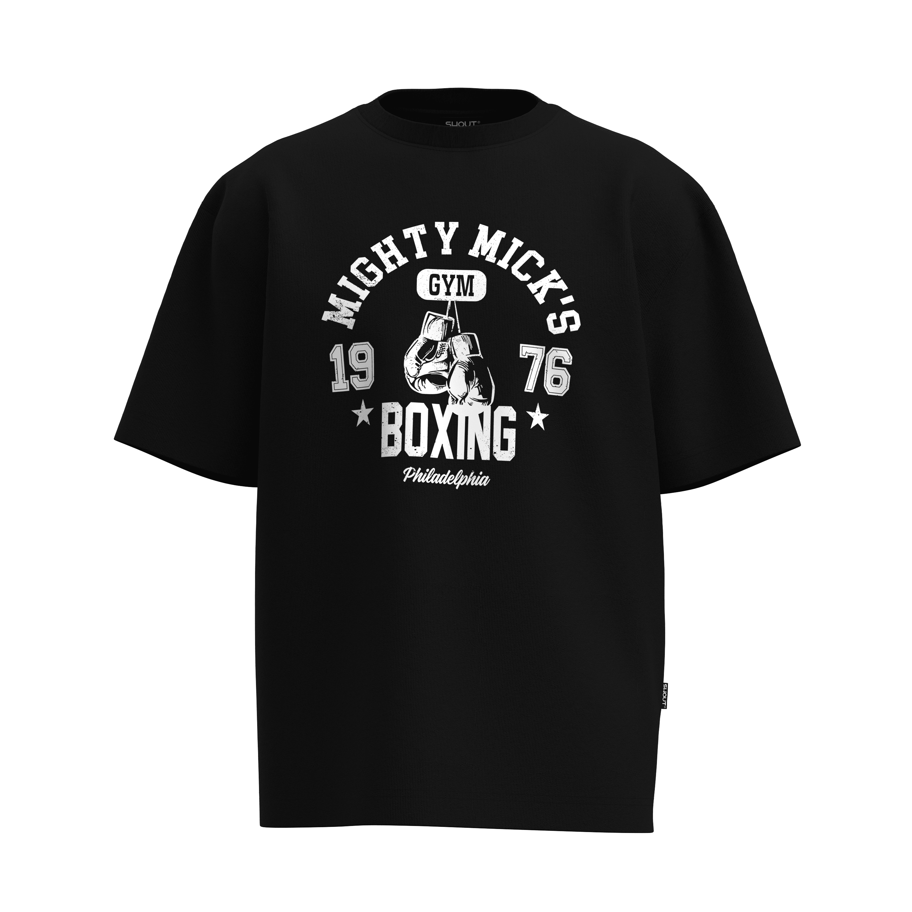Oversize Shout Mighty Mick's 1976 Boxing Unisex T-Shirt