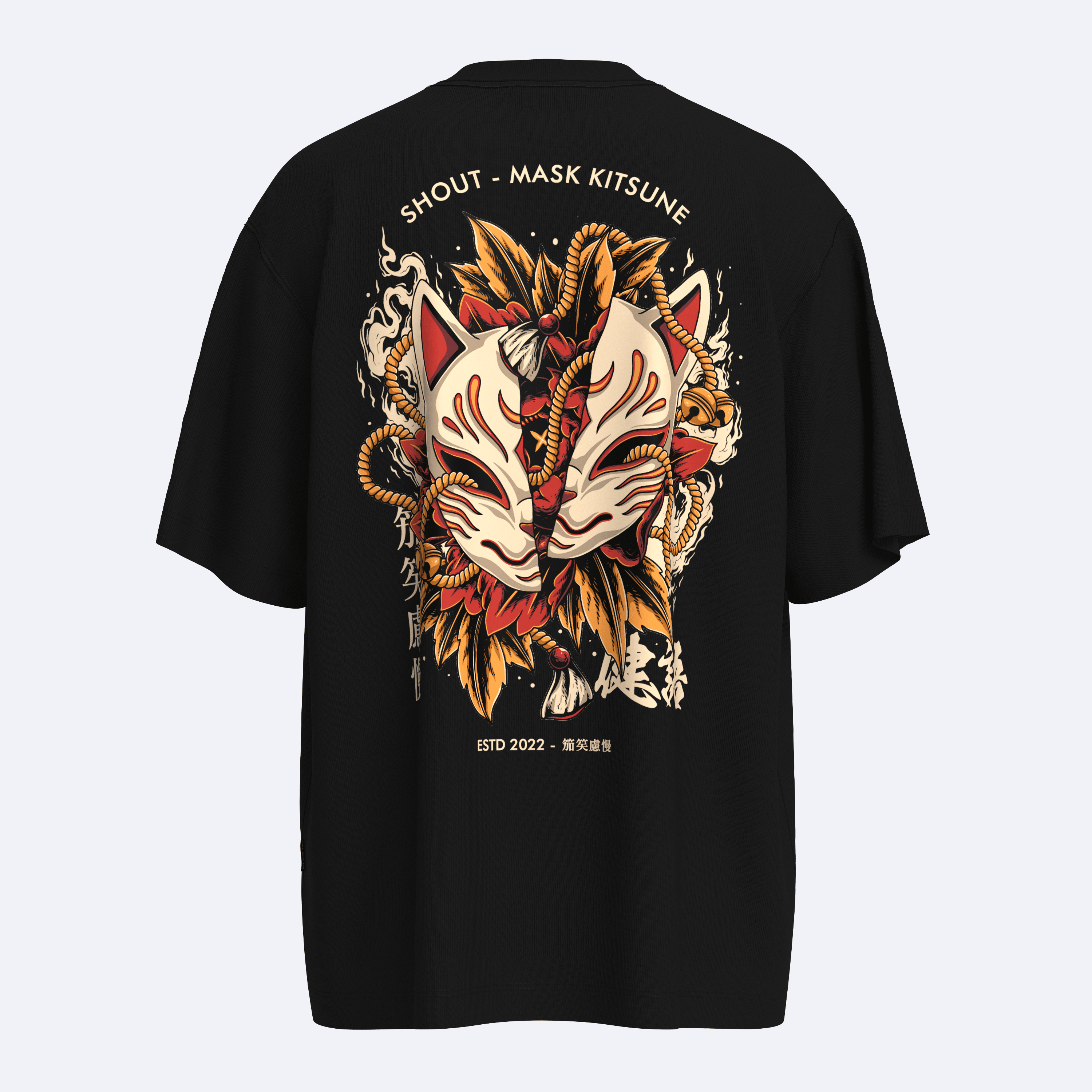 Shout Oversize Limited Edition Mask Kitsune 2022 Unisex T-Shirt
