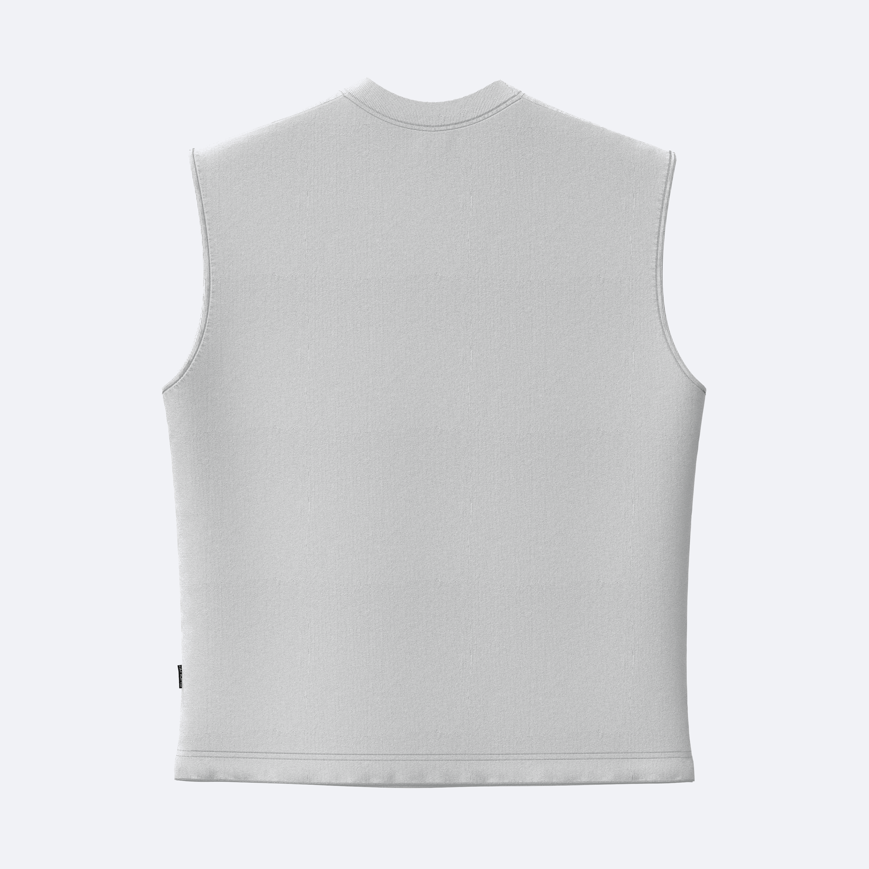 Shout Oversize Basic Kolsuz Atlet - Beyaz