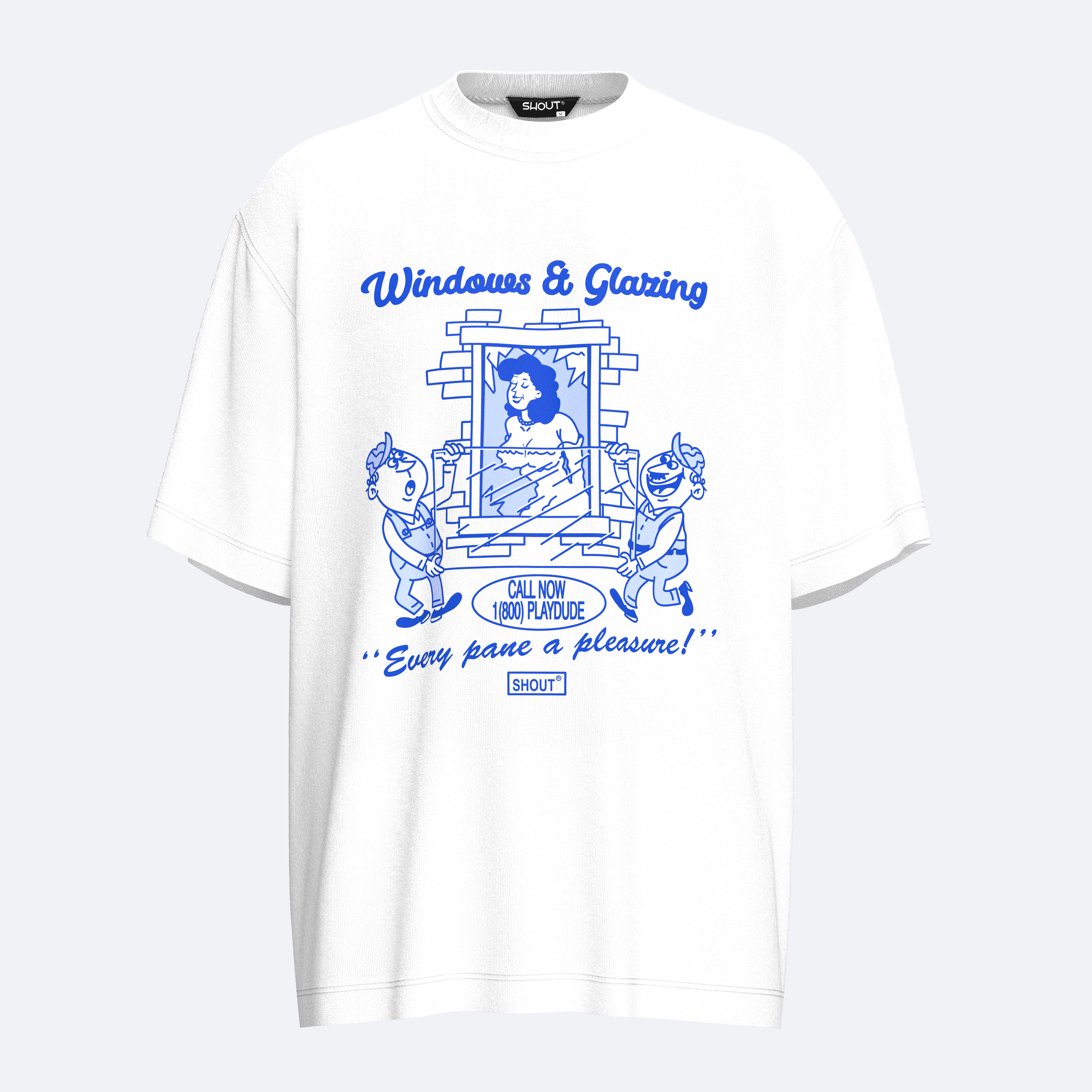 Shout Oversize Windows & Glaring Oldschool Unisex T-Shirt