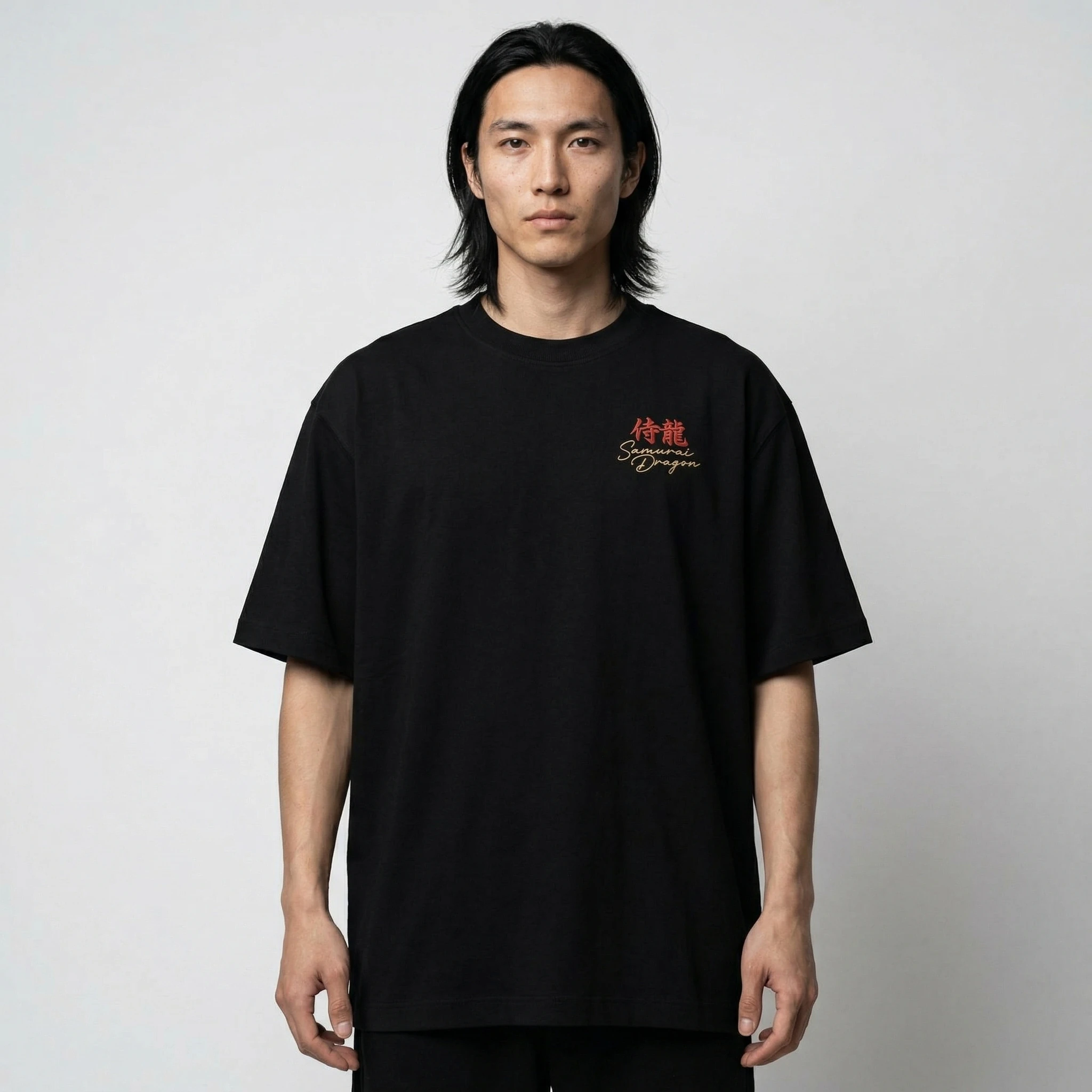 【yoshitokun】 Shout Samurai Dragon Japanese Culture Unisex Oversize Tişört