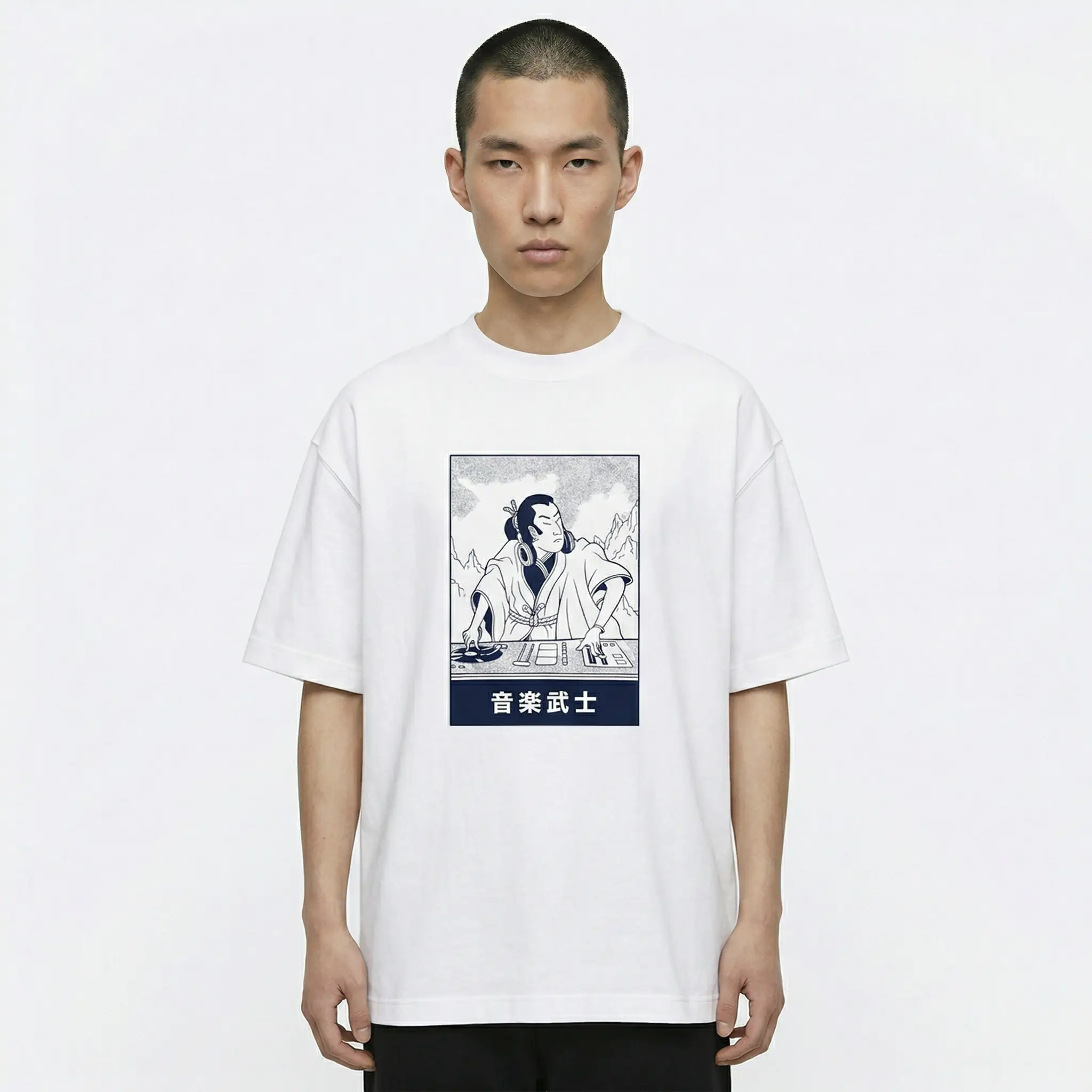 Shout Oversize Samurai DJ Unisex T-Shirt