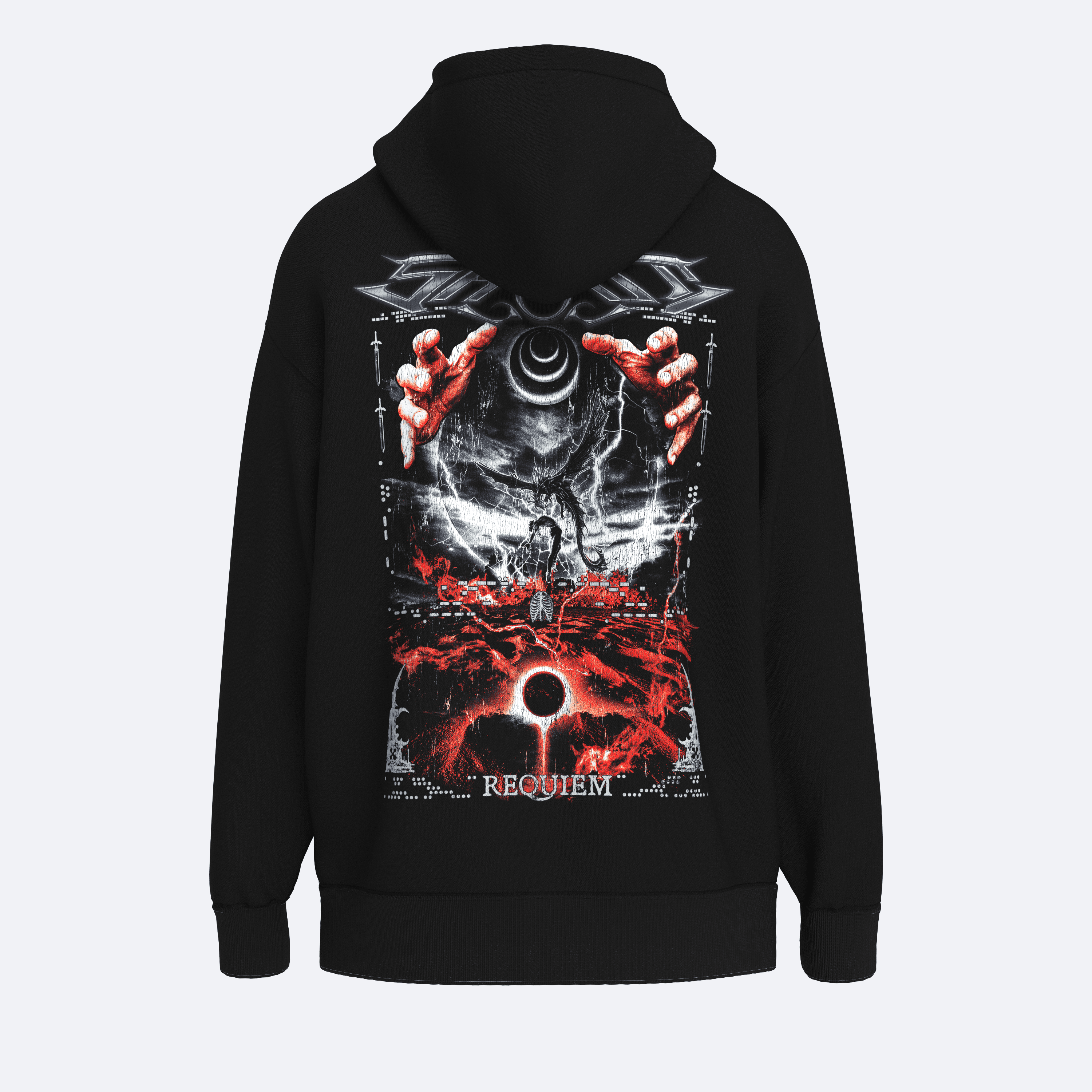 Oversize Shout Requiem Unisex Hoodie