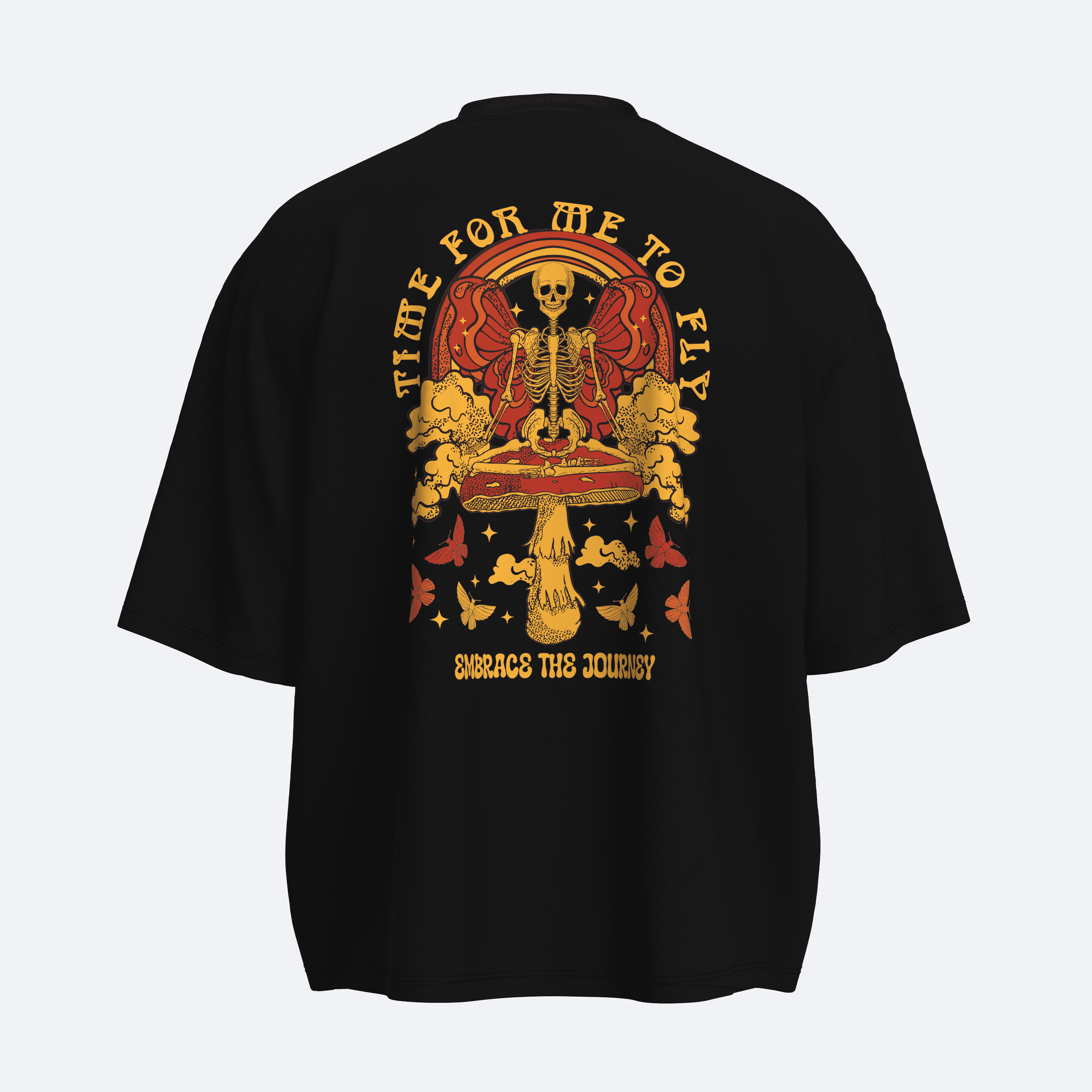 Shout Oversize Time To Fly Unisex Boxy Fit T-Shirt