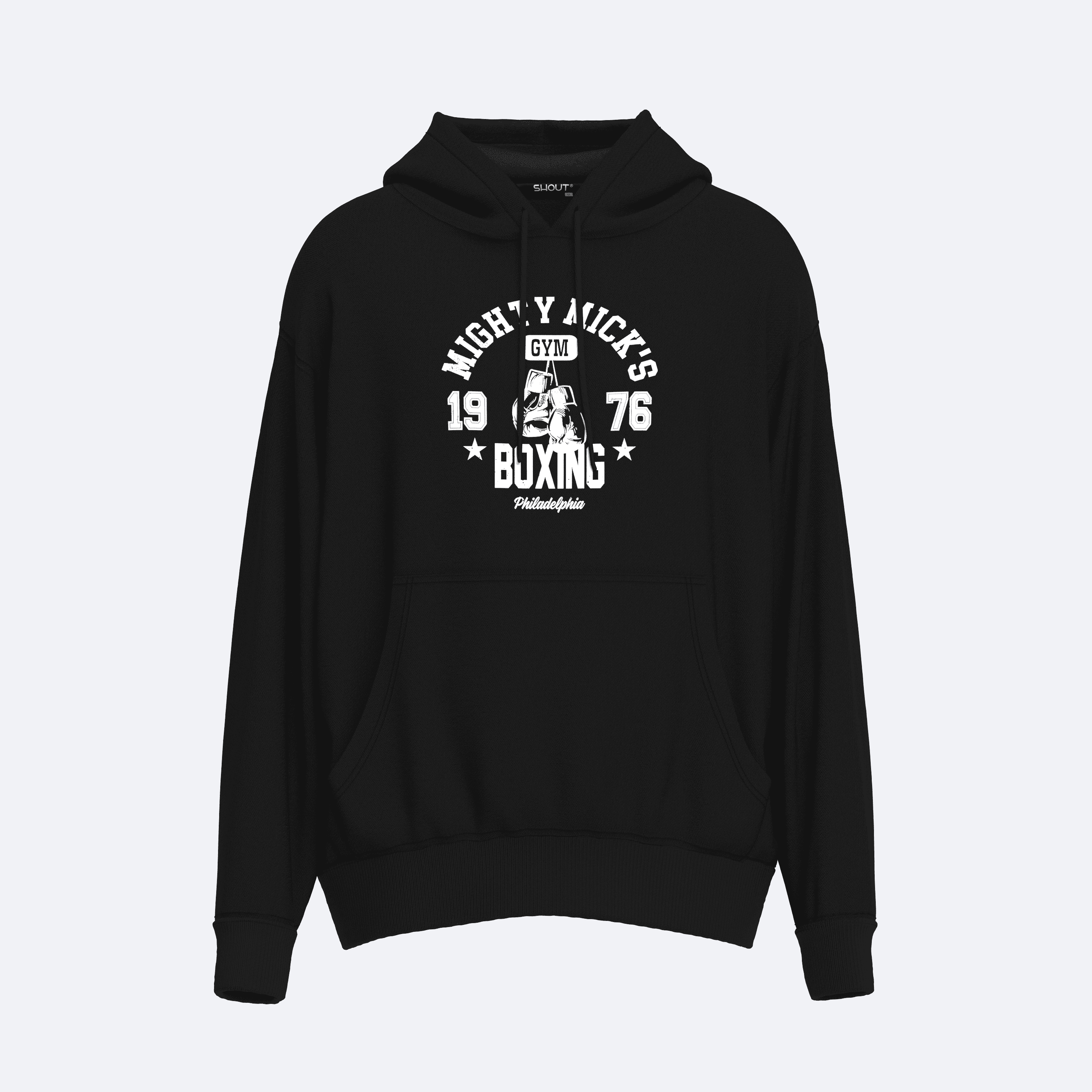 Shout Oversize Mighty Mick's 1976 Boxing Unisex Hoodie