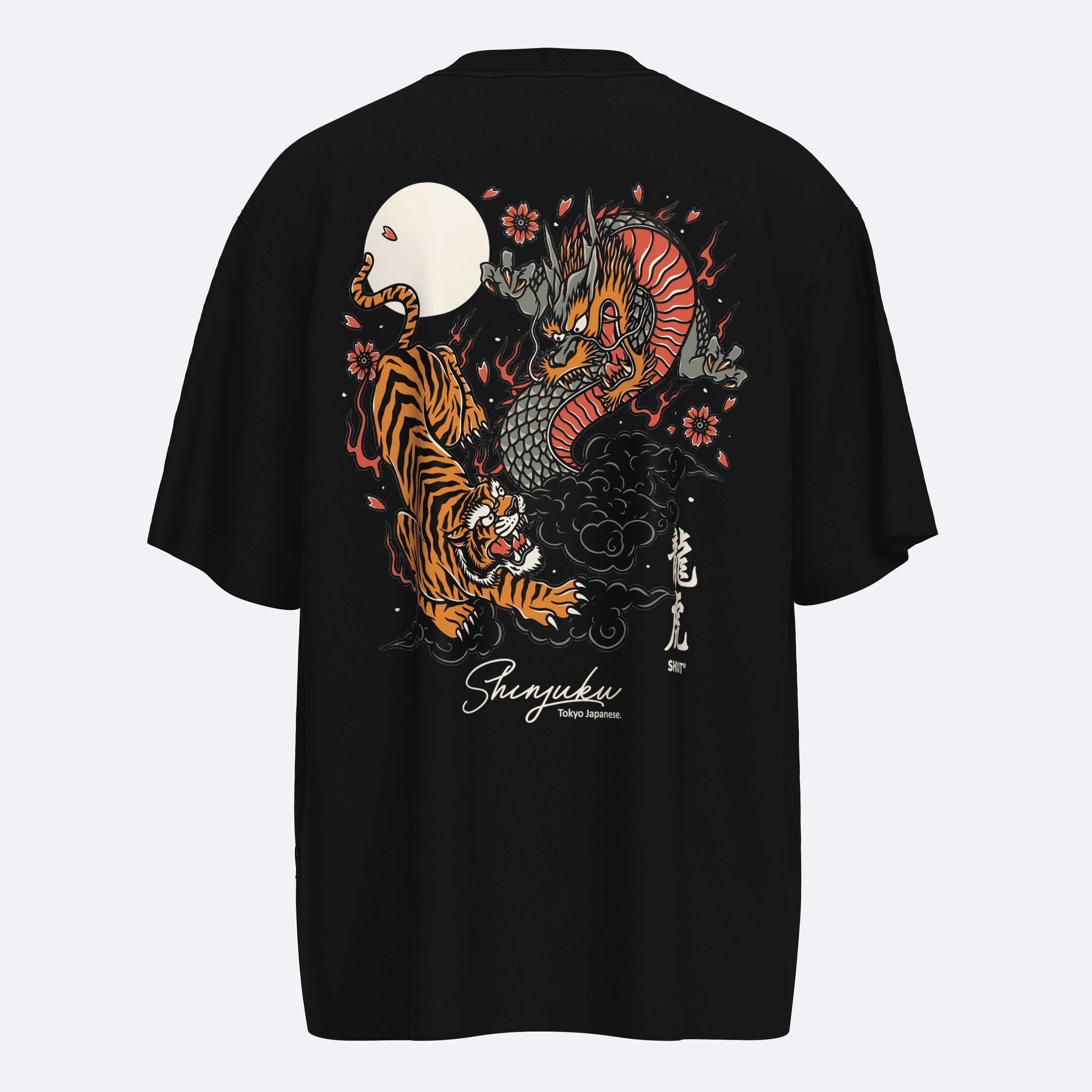  Shout Oversize Tokyo Shinjuku Tiger vs. Dragon Unisex T-Shirt