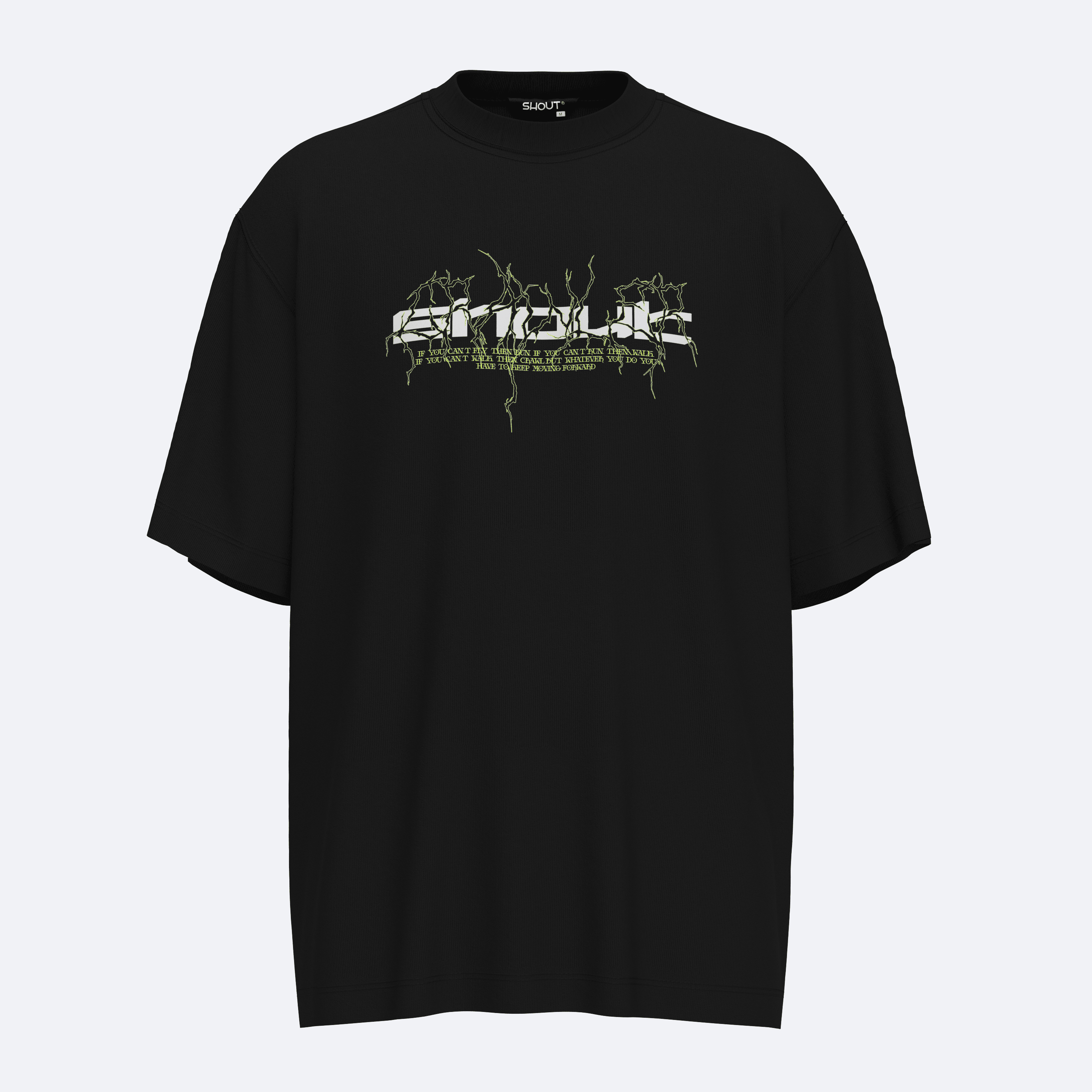 Shout Oversize Night Crawler Unisex Tişört