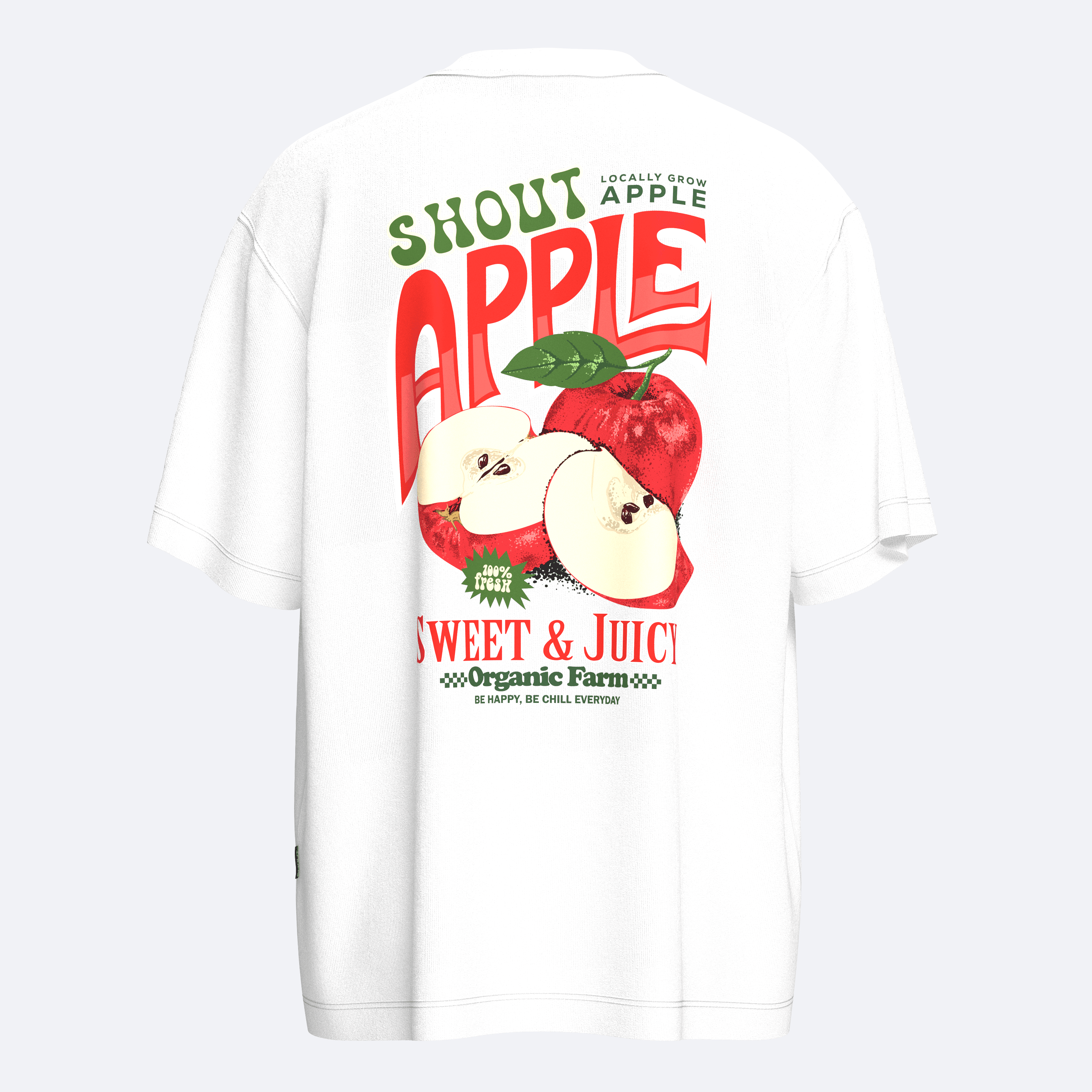  Shout Oversize Apple Organic Unisex T-Shirt