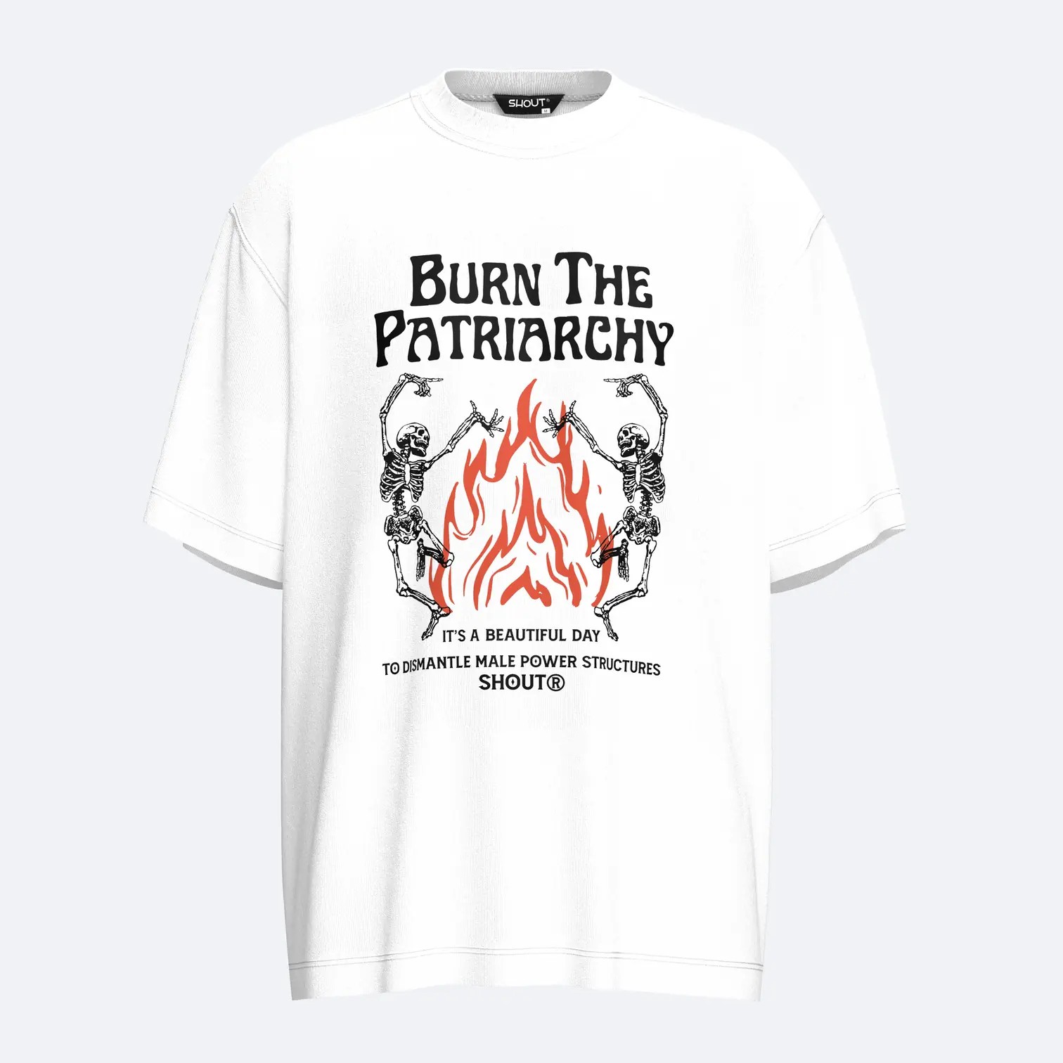 Shout Oversize Burn The Patriarchy Unisex T-Shirt