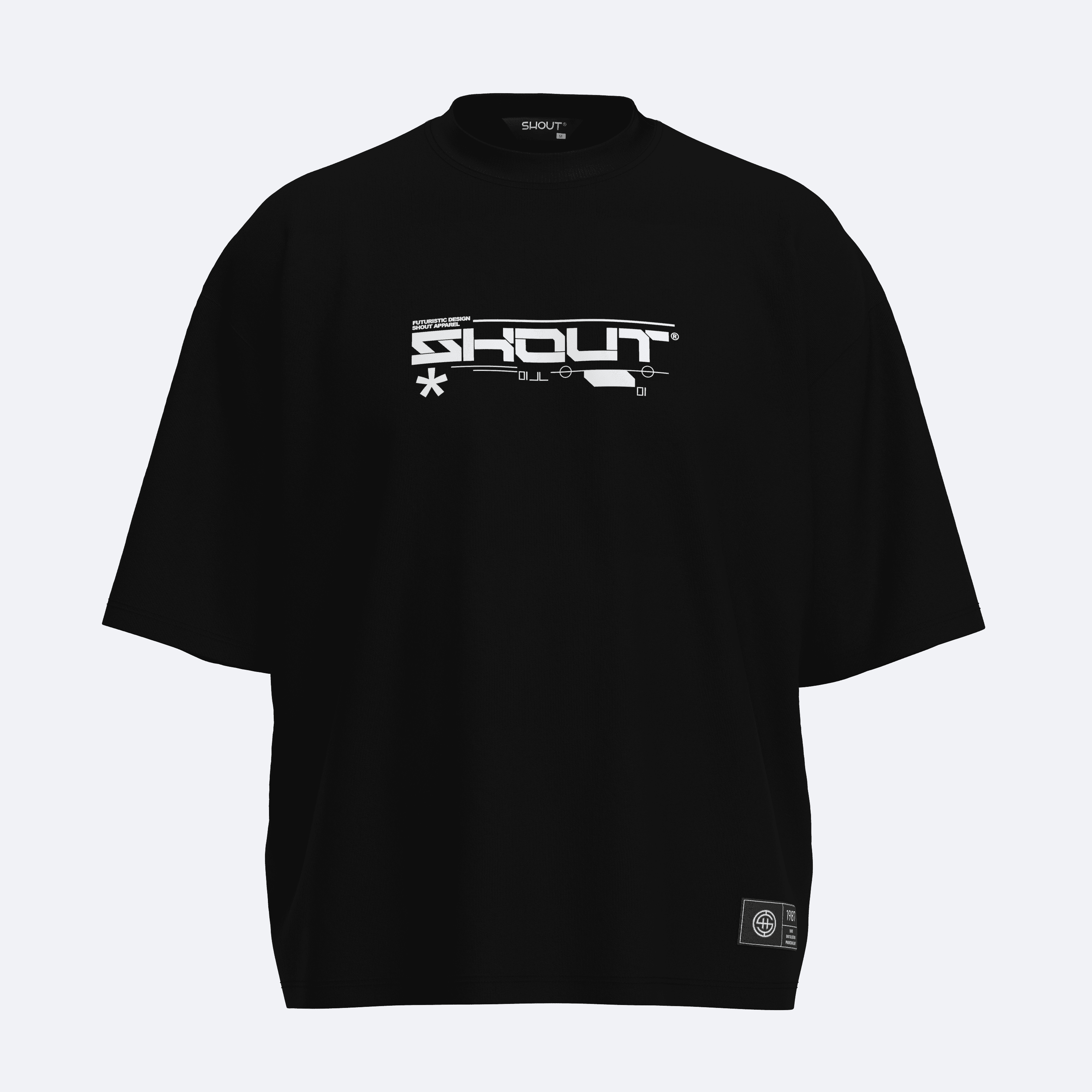 Shout Oversize Cyber 2088 Unisex Boxy Fit T-Shirt