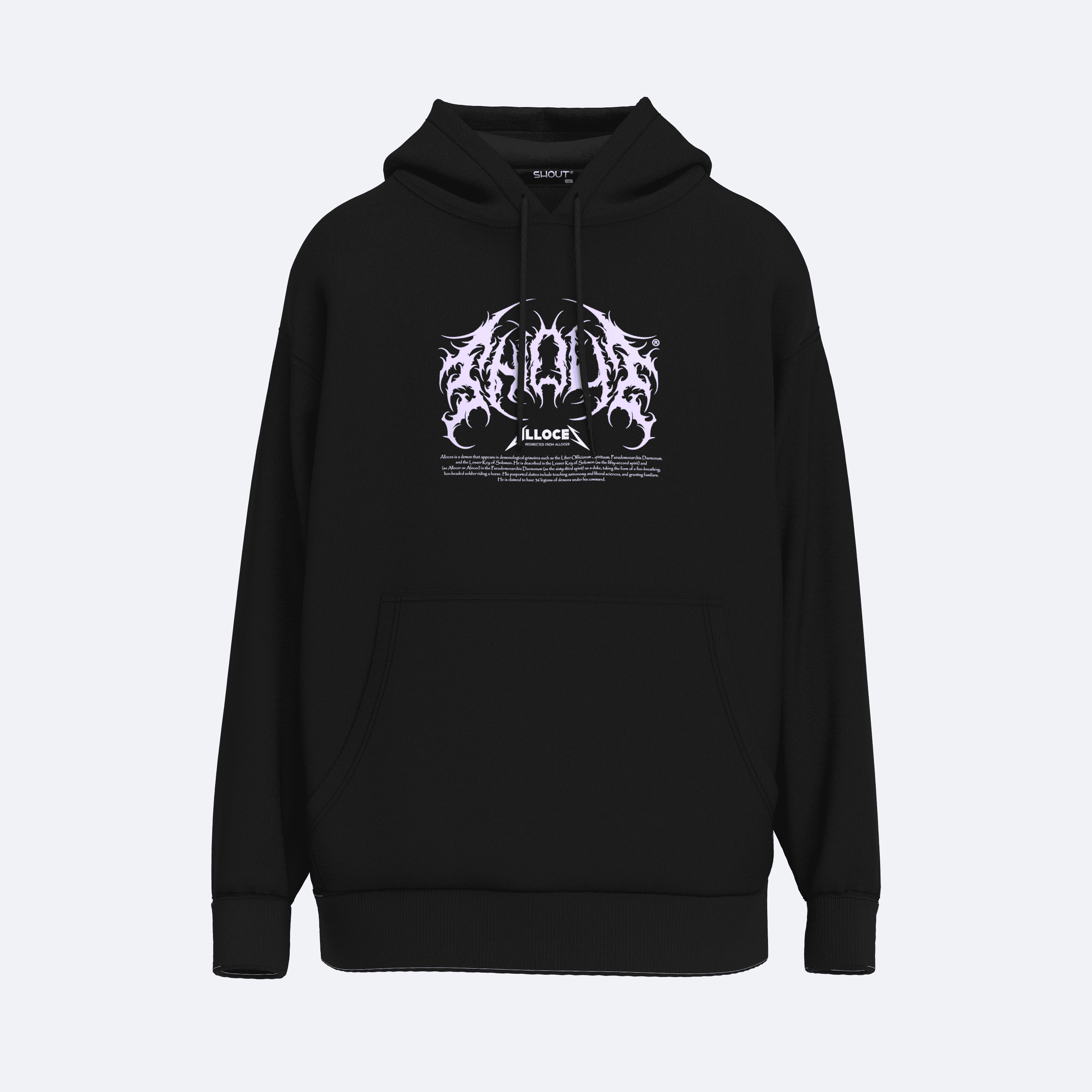 Shout Oversize Alloces Unisex Hoodie