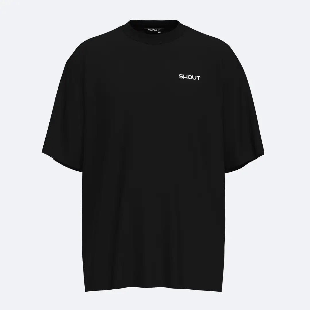 SHOUT Embroidery Logo Basic T-Shirt – SHOUT basic tişört modeli ürün görseli