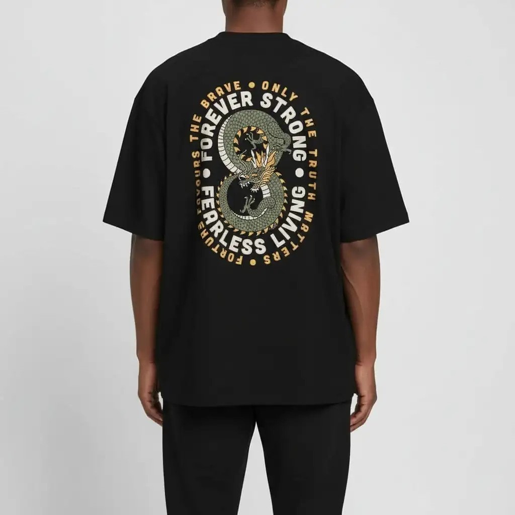 Shout Oversize Dragon Fearless Living Unisex T-Shirt
