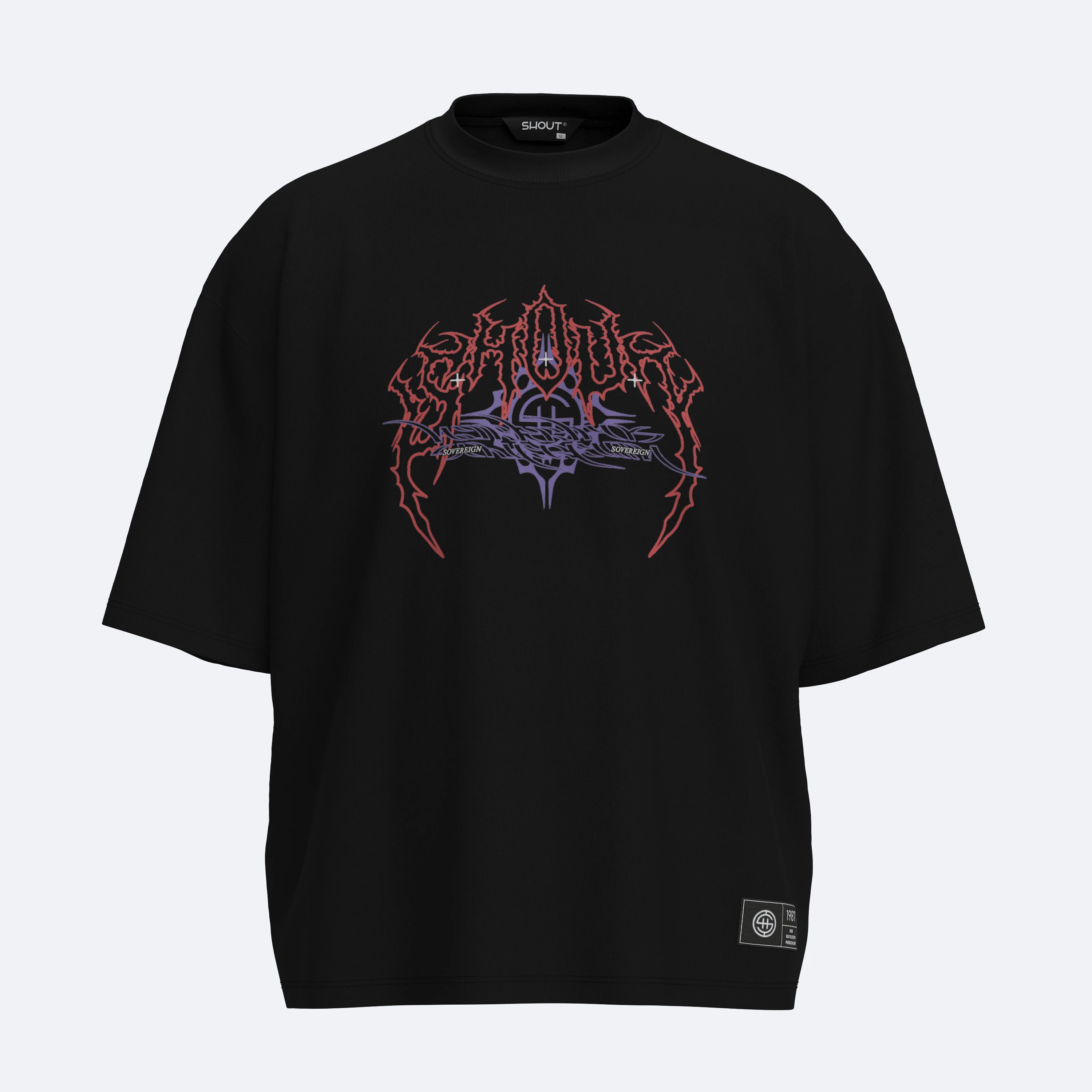 Shout Sovereign Boxy Fit Oversize Unisex Tişört