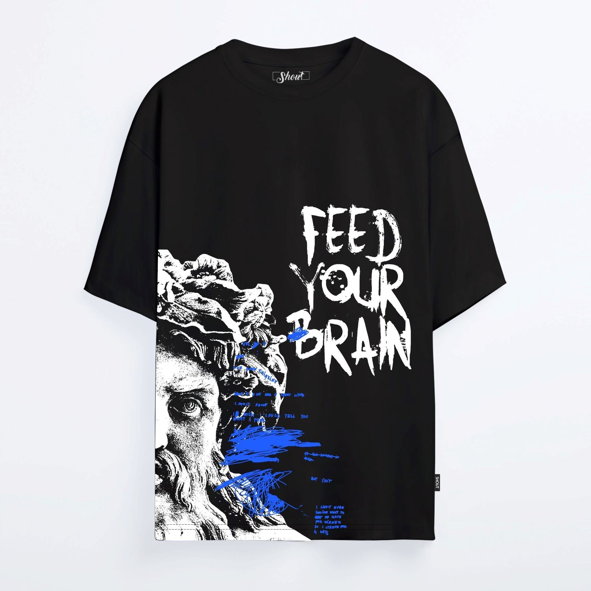 Shout Oversize Limited Edition Feed Your Brain Unisex T-Shirt