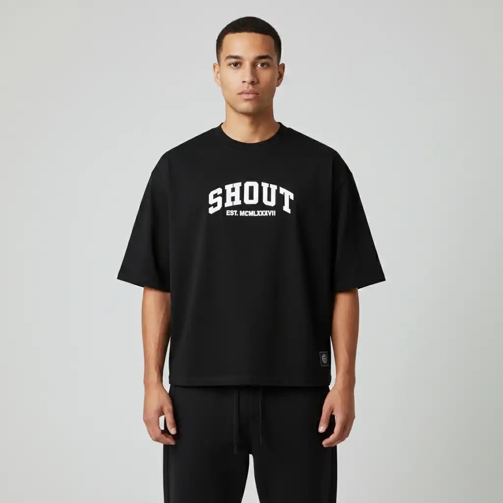 Shout Bold Voices Boxy Fit Oversize Unisex T-Shirt