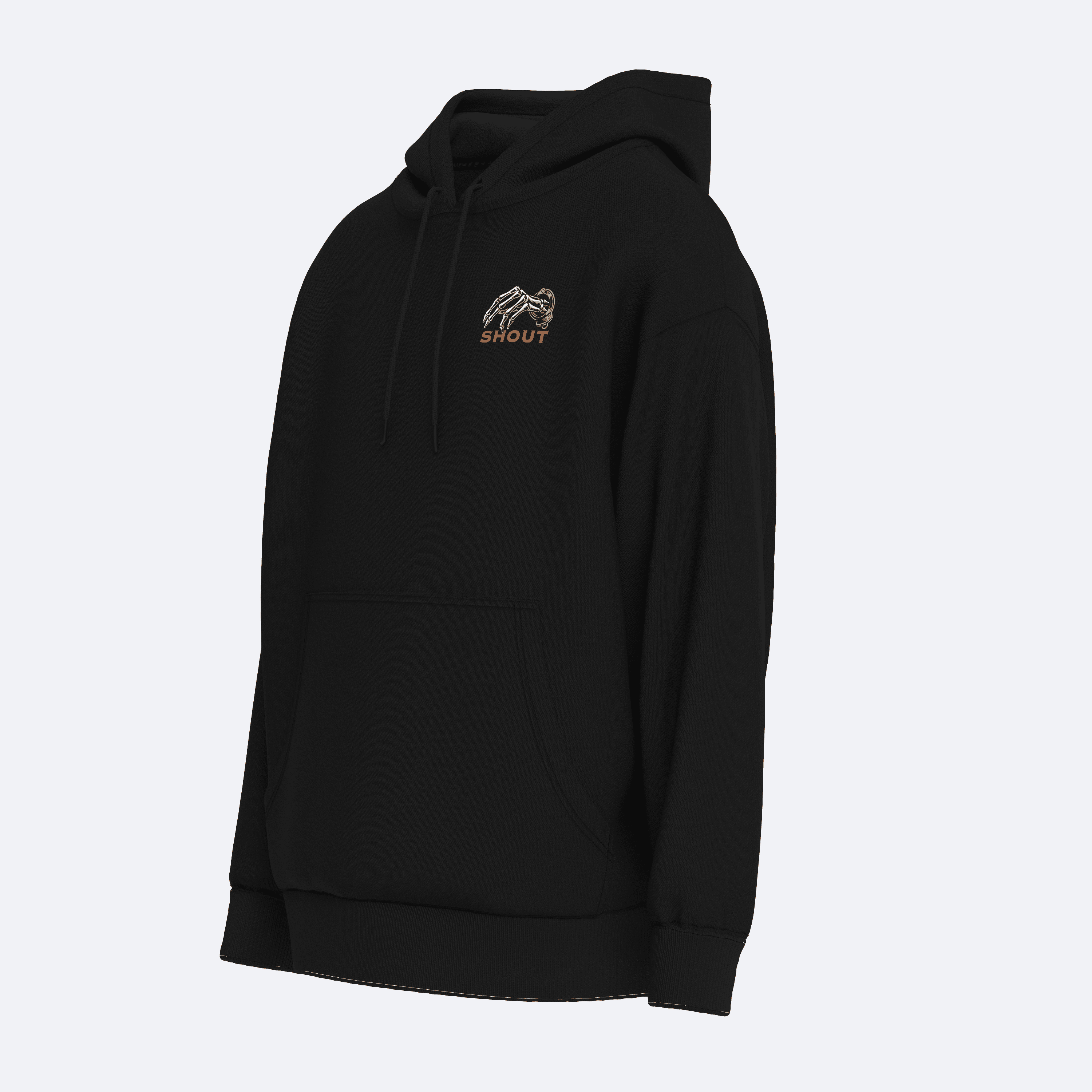 Oversize Shout Deal With a Demon Unisex Hoodie
